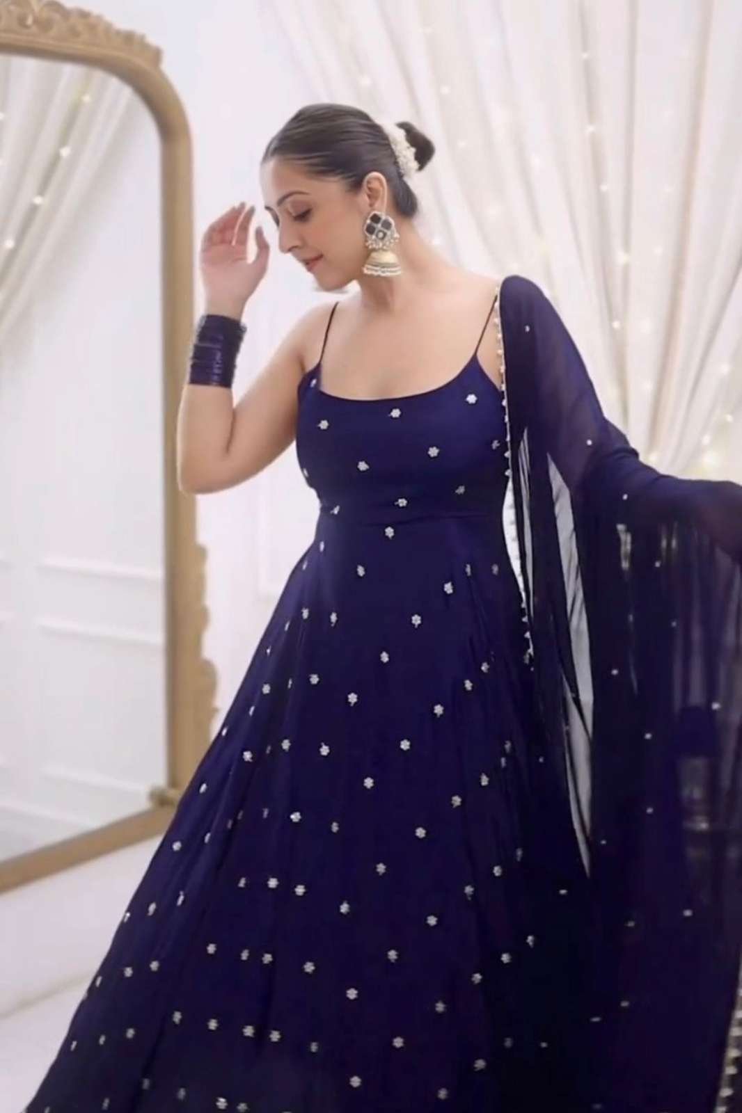 TEXTILE MELA LAUNCHES 5972 READY TO WEAR BEAUTIFUL SILK ANARKALI SUIT FOR WHOLESELLER