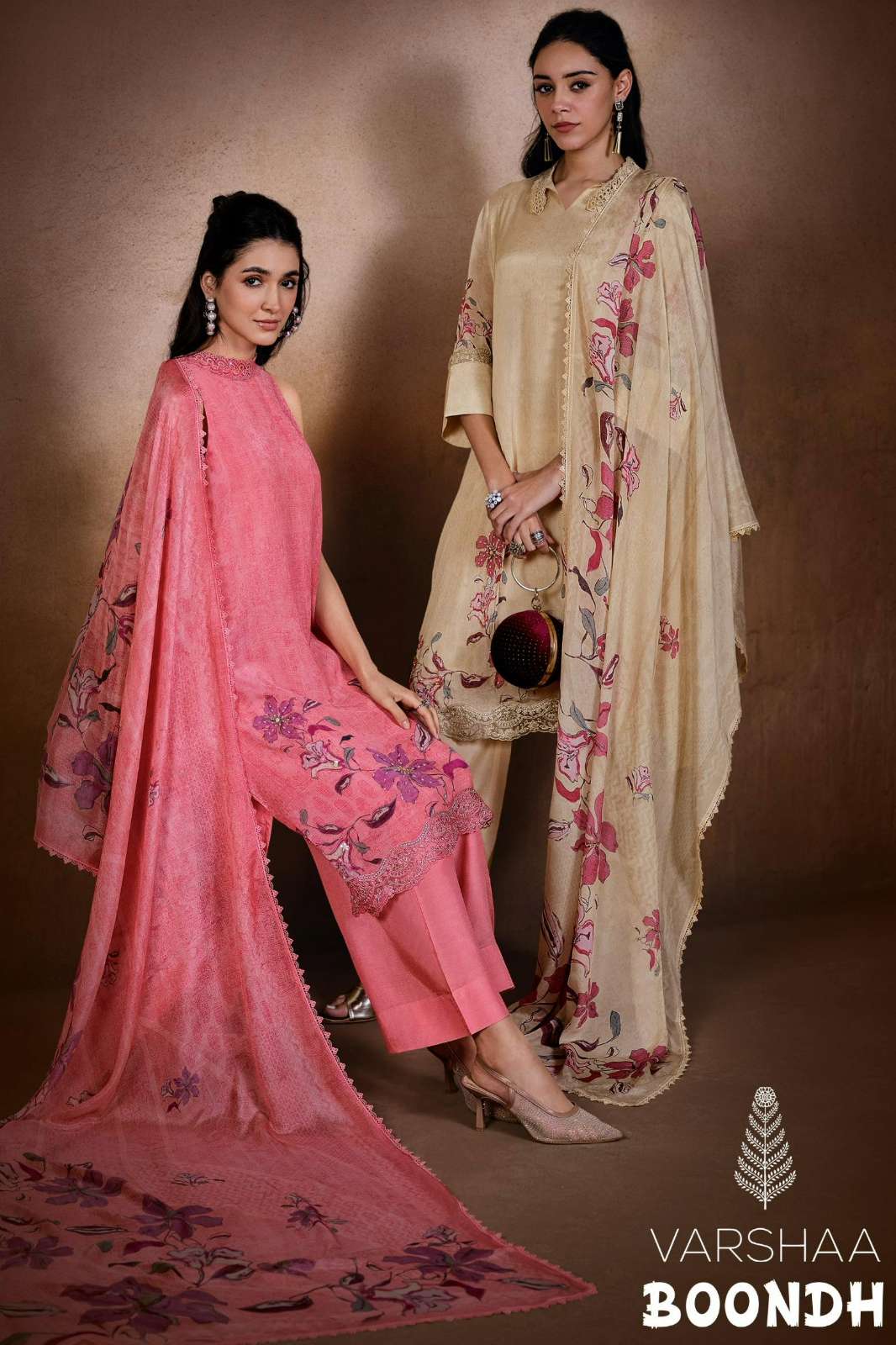 VARSHAA BOONDH VISCOSE CHINNON DIGITALLY PRINT & EMBROIDERED SUIT 