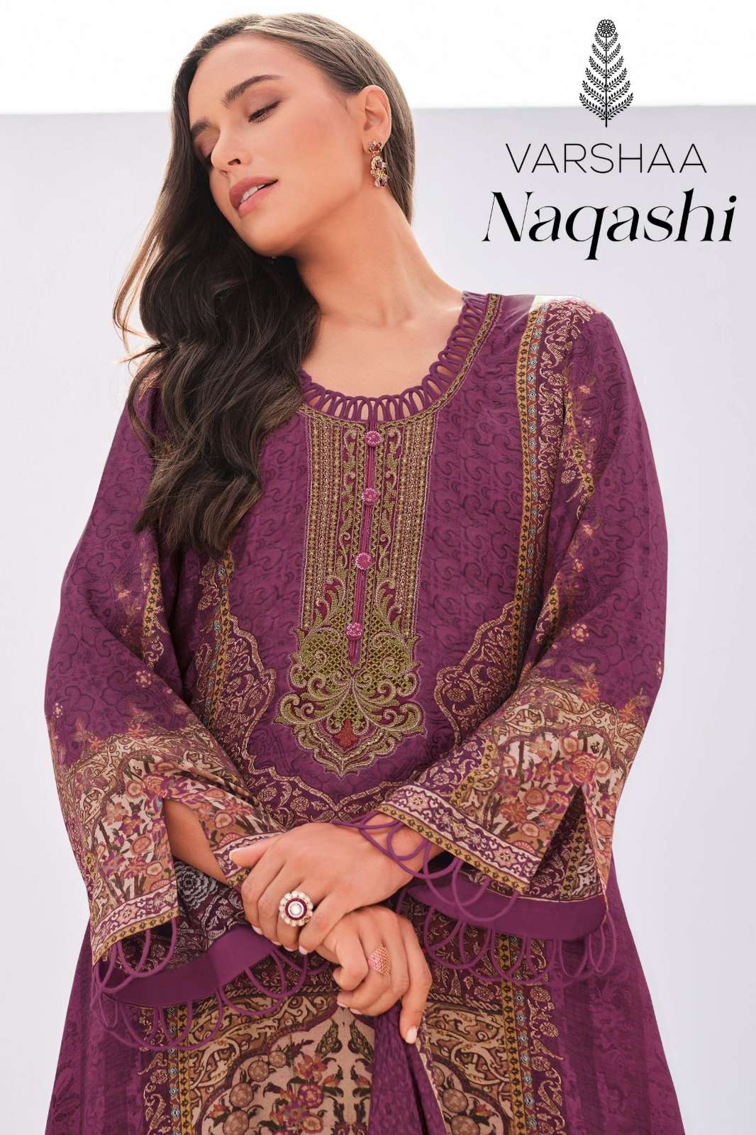 VARSHAA NAQASHI MODAL SATIN DIGITALLY PRINT & EMBROIDERED SUIT