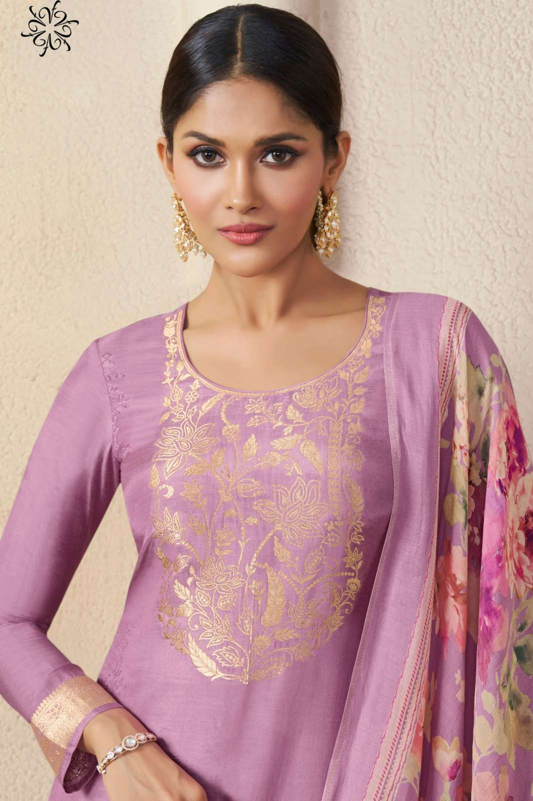 Vinay KULEESH NAVYA 2 Viscose Machlin Jacquard Work Suit 