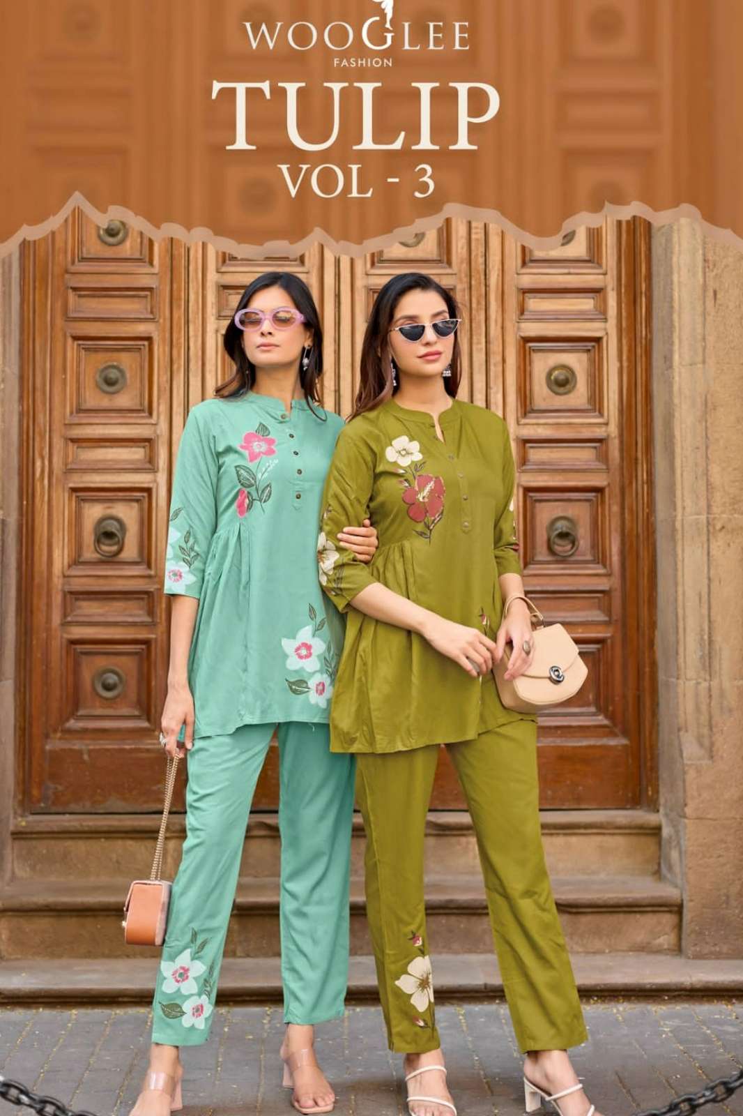 Wooglee Tulip Vol 3 Ready to Wear Rayon Beautiful Printed Co Ord Set