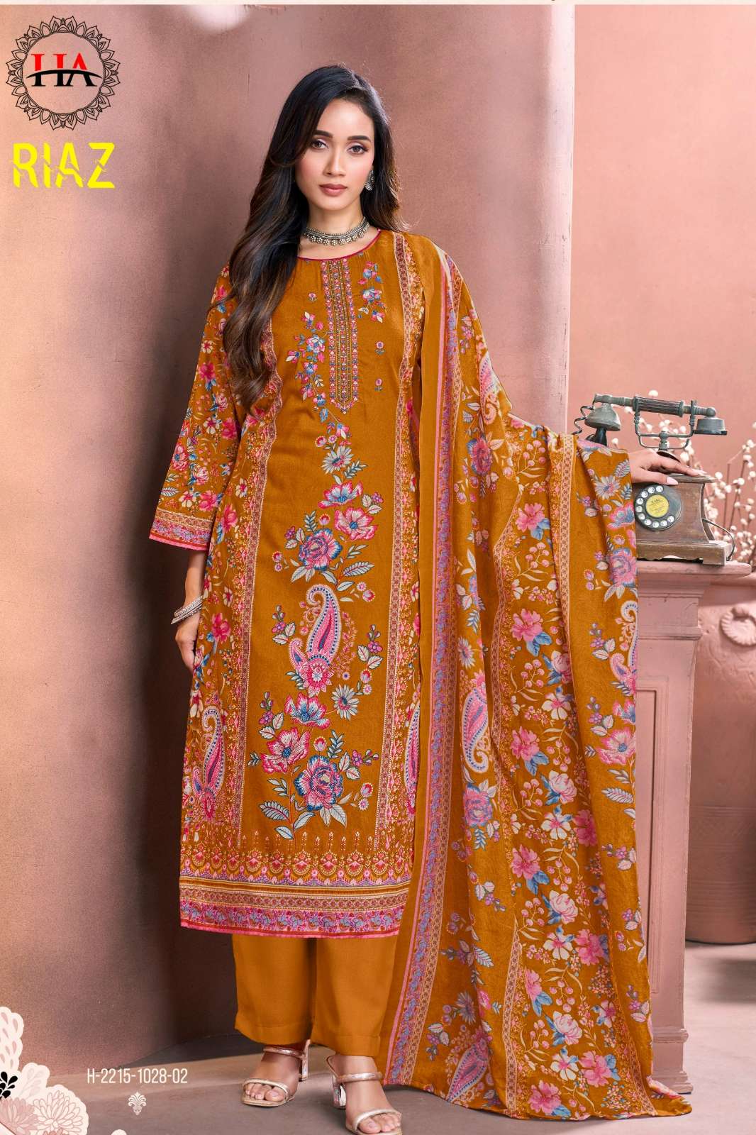 Alok Suit RIAZ Pure Viscose Rayon Printed and fancy embrouidered Suit collection for resellers 