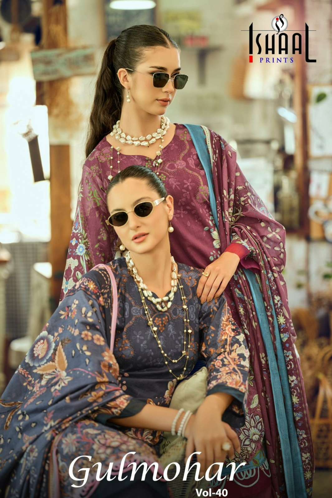 Ishaal Prints GULMOHAR VOL 40 Pure lawn Printed Pakistani Suit