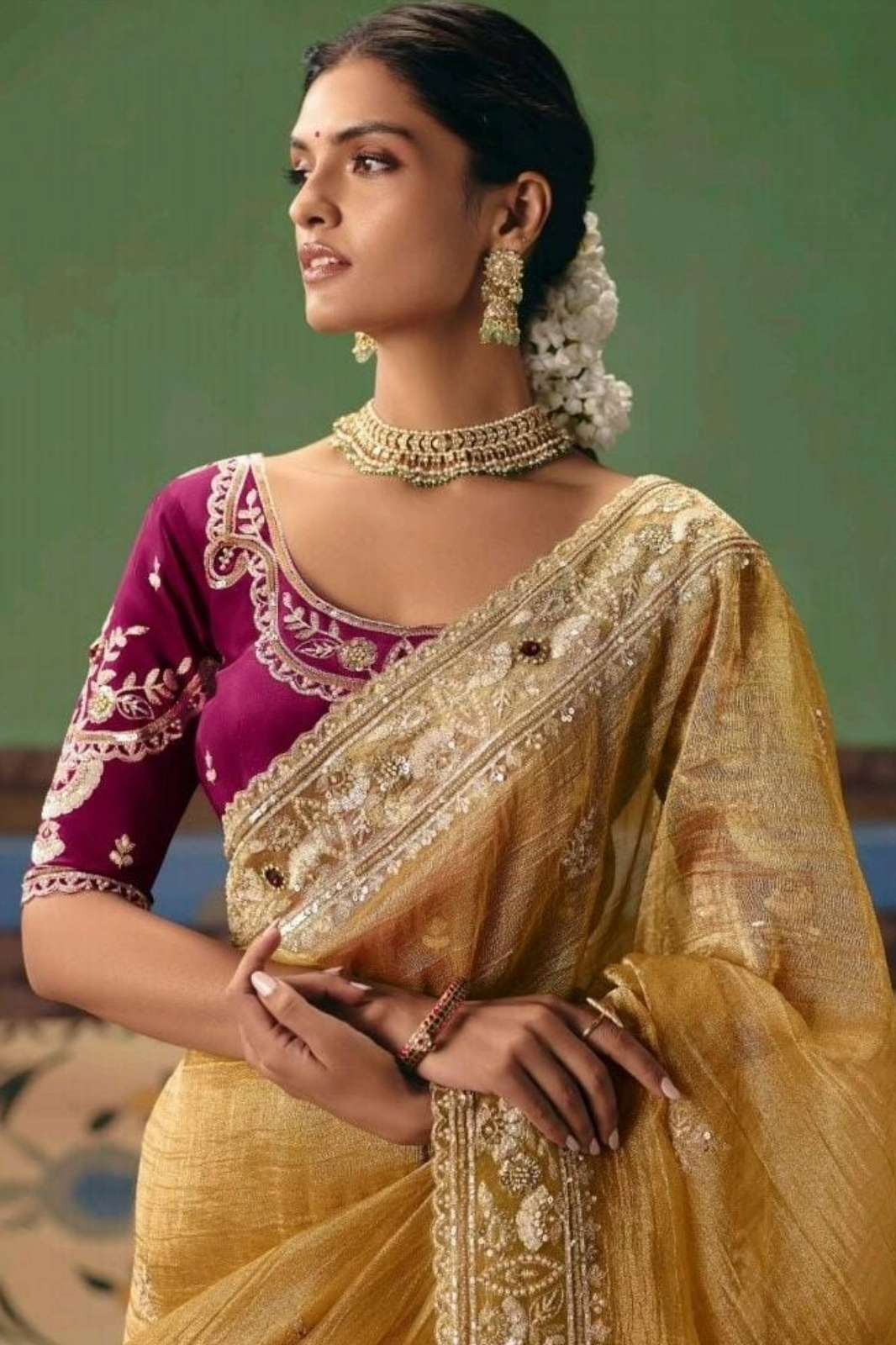 KIMORA  Shringar CELEBRATE FANCY FABRIC EMBROIDERED SAREE COLLECTION