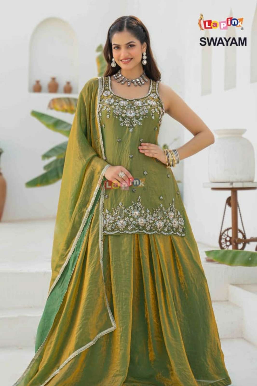 Lapink 20352 Ready to Wear Fendi fabric Beads work Suit 