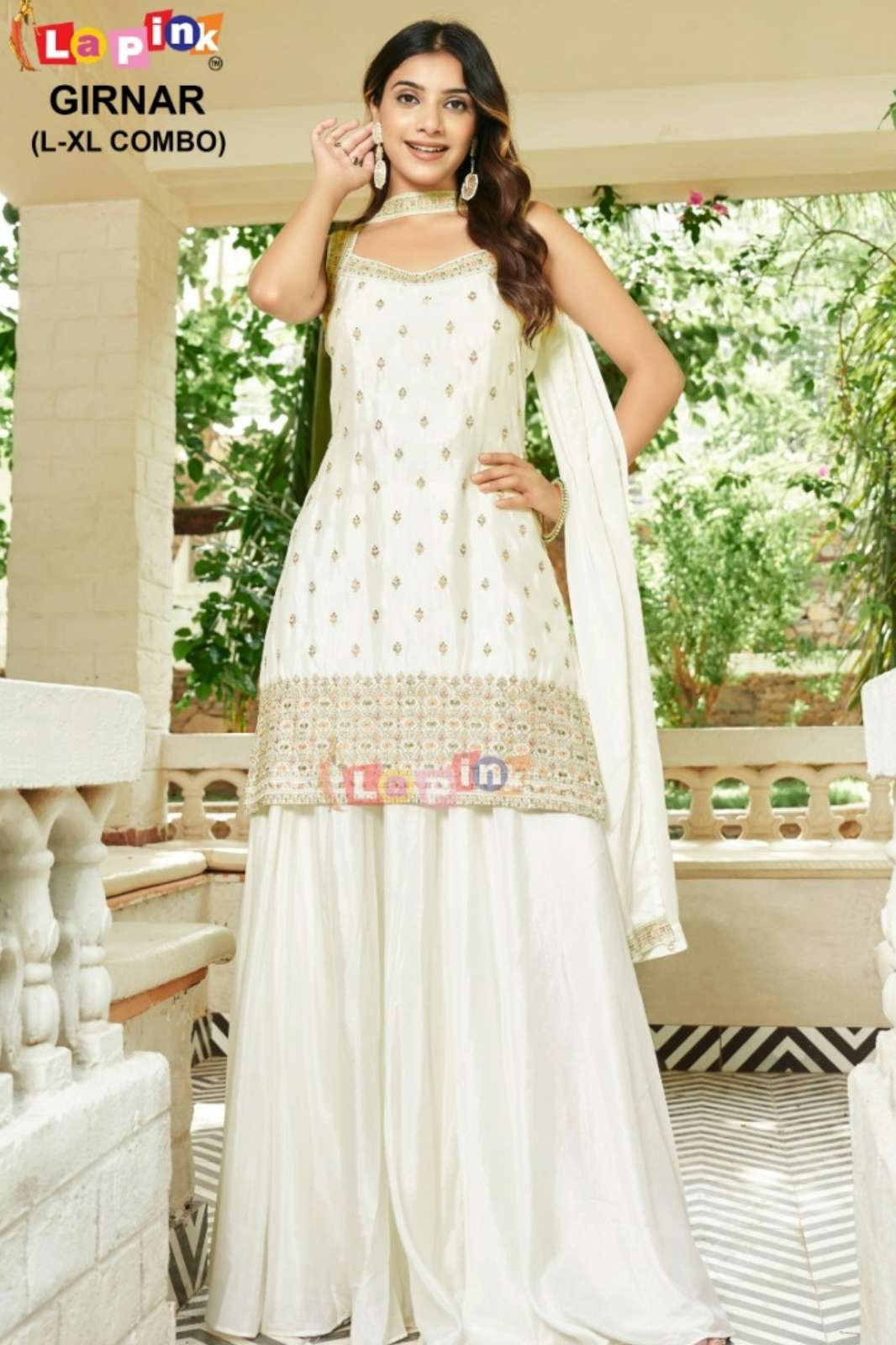 Lapink 20611 Premium Silk fabric Ready to Wear Embroidered and stone work Plazzo Suit