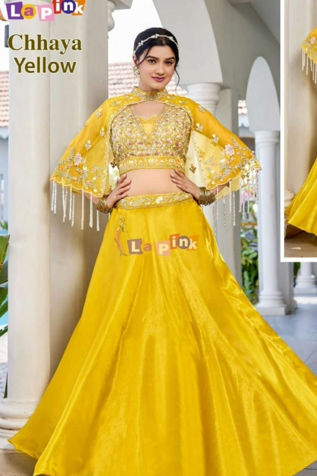 Lapink 20619 Ready to Wear Embroidered Stone work Jimmy Choo fabric Wedding wear lehenga