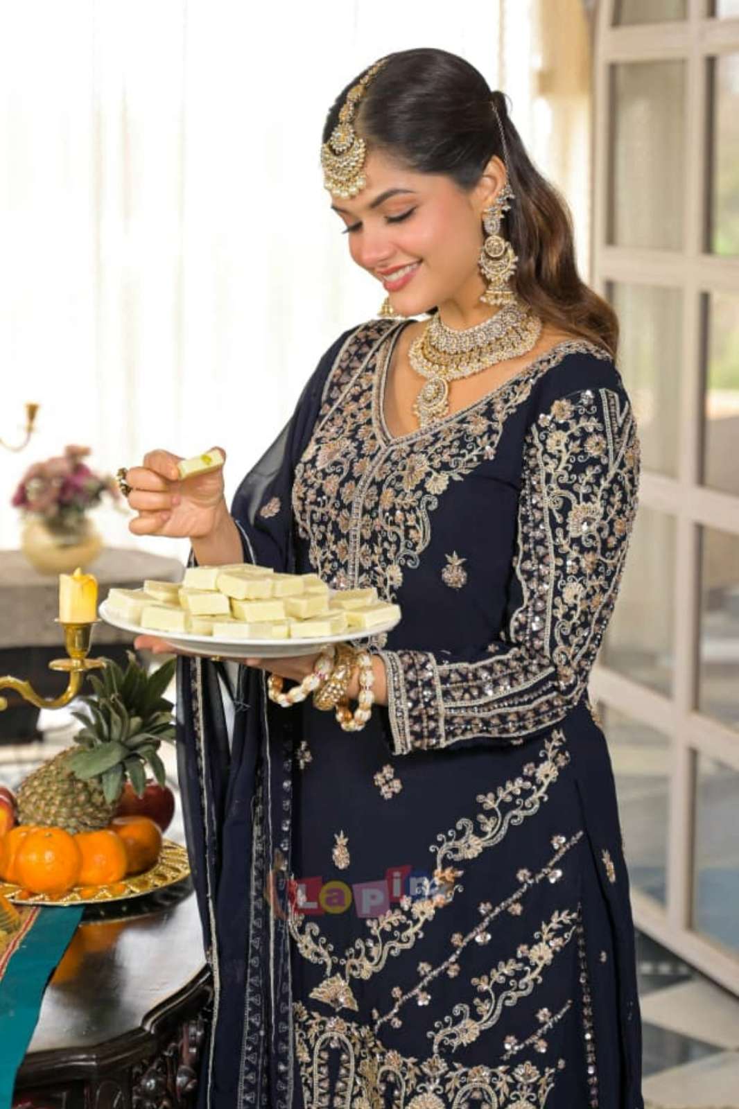 Lapink 20631 Viscose fabric Ready to Wear Embroidered Pakistani Style Plazzo suit 