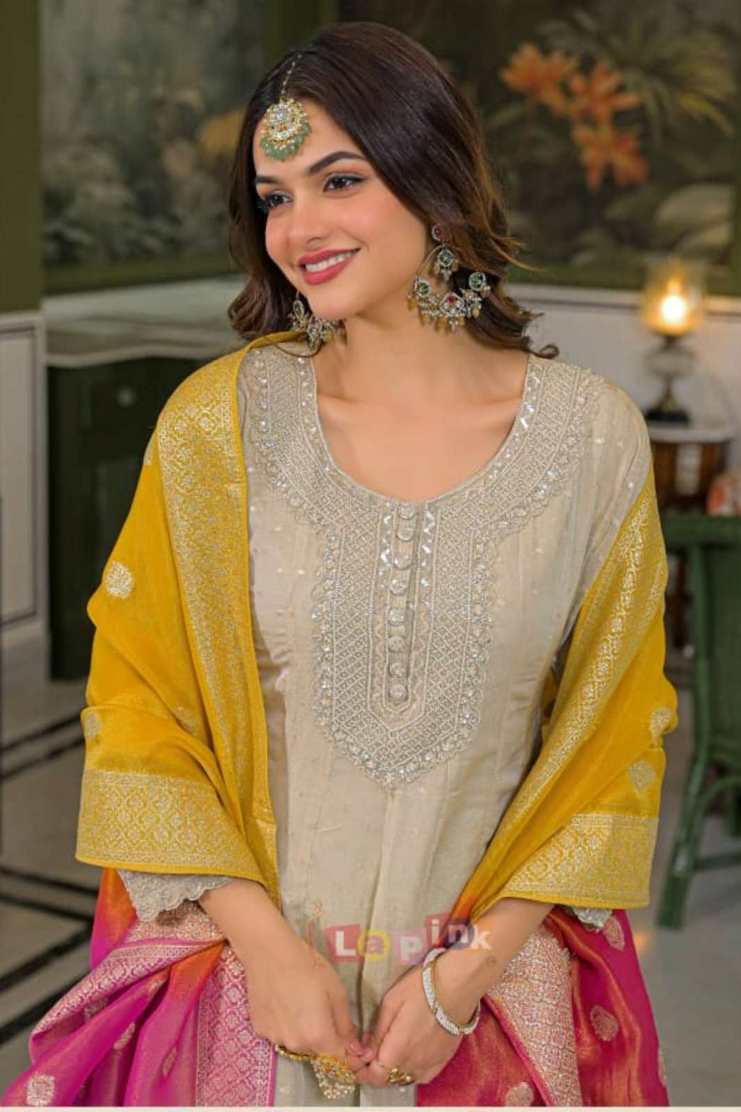 Lapink 20632 Ready to Wear Heavy embroidered shimmer fabric Anarkali Suit