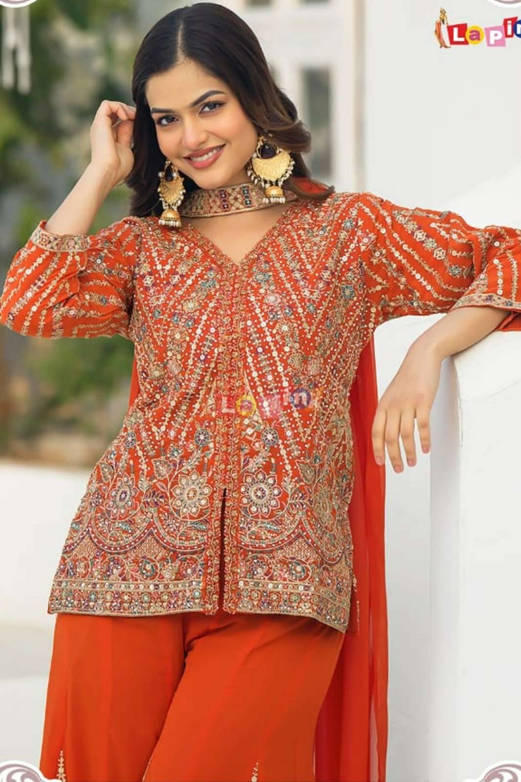 Lapink 20634 Ready to Wear Heavy Viscose embroidered Party wear Plazzo suit