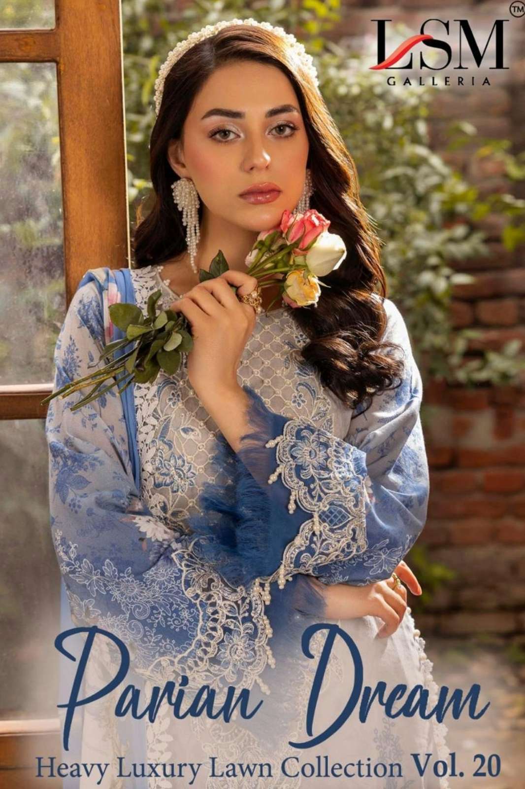 LSM PARIAN DREAM VOL 20 BEAUTIFUL PRINTED PURE LAWN PAKISTANI SUIT