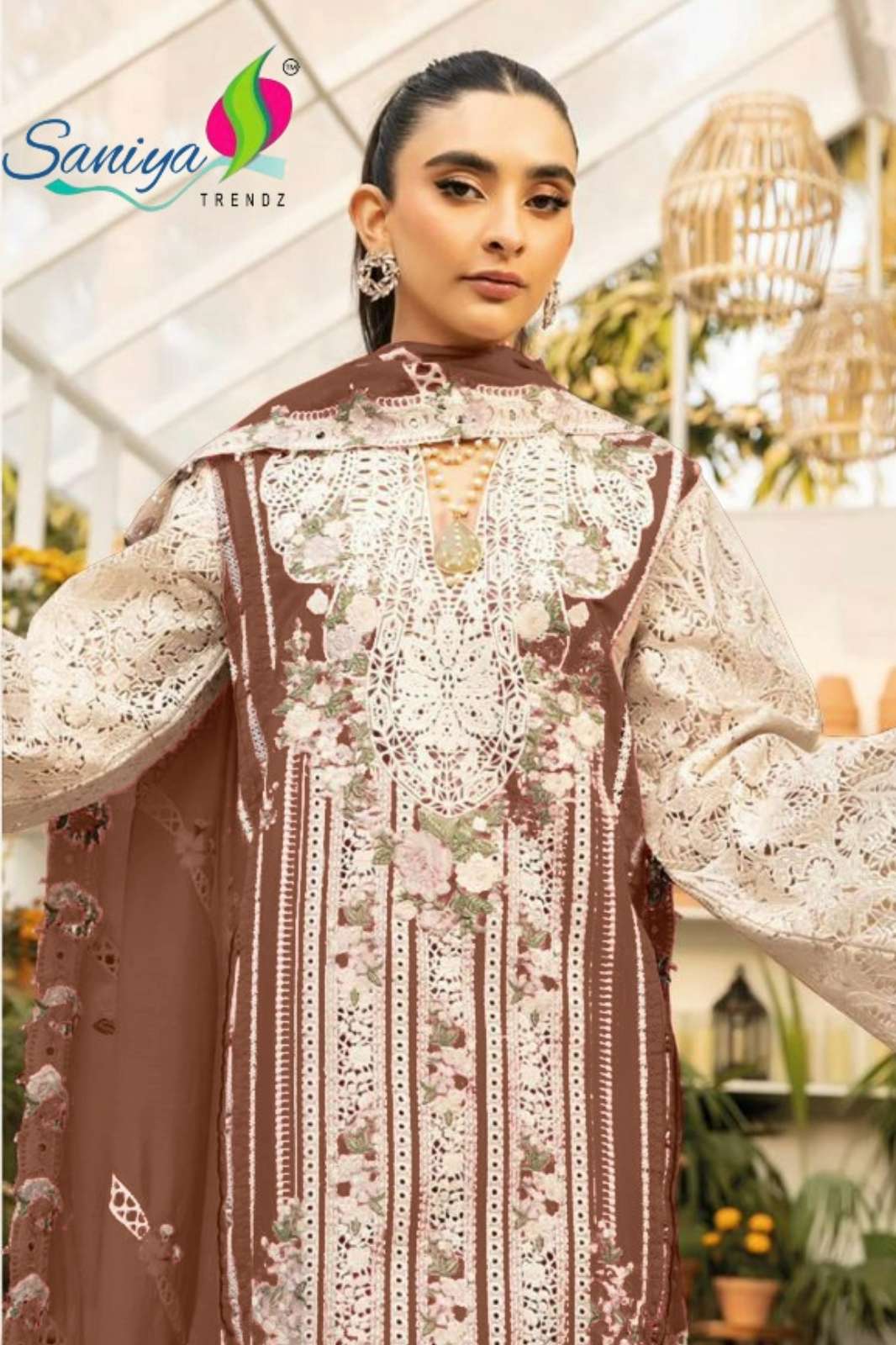SANIYA TRENDZ OMBRE VOL 05 COTTON CHIKANKARI EMBROIDERY SUIT COLLECTION
