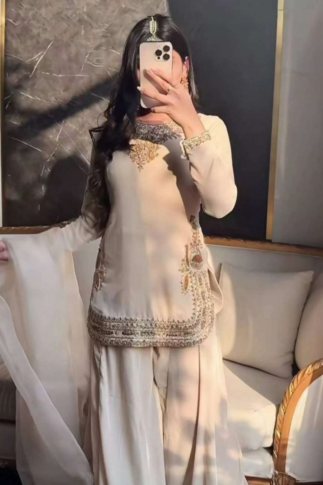 SHRI BALAJI DV 25388 PREMIUM SATIN SILK HEAVY EMBROIDERED PLAZZO SUIT