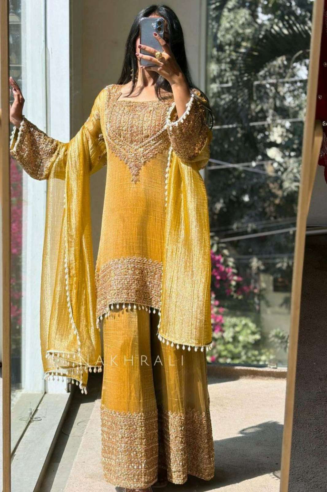 Shri Balaji DV 25396 FENDI SILK BEAUTIFUL SEQUENCE EMBROIDERY MUSLIM SUIT