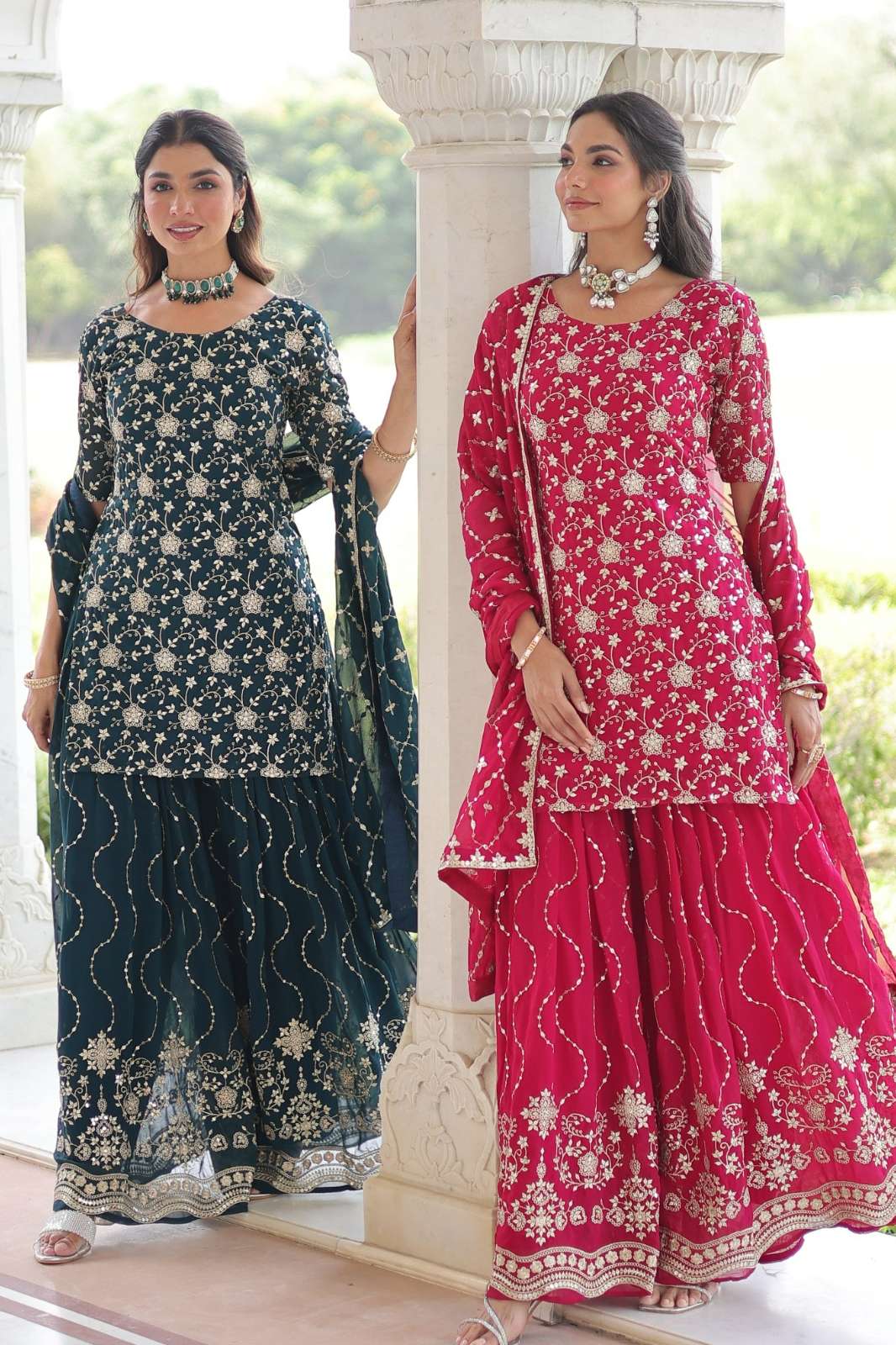 Shri Balaji Emporium 1210 Faux Georgette with Rich Sequins Embroidered work Suit 