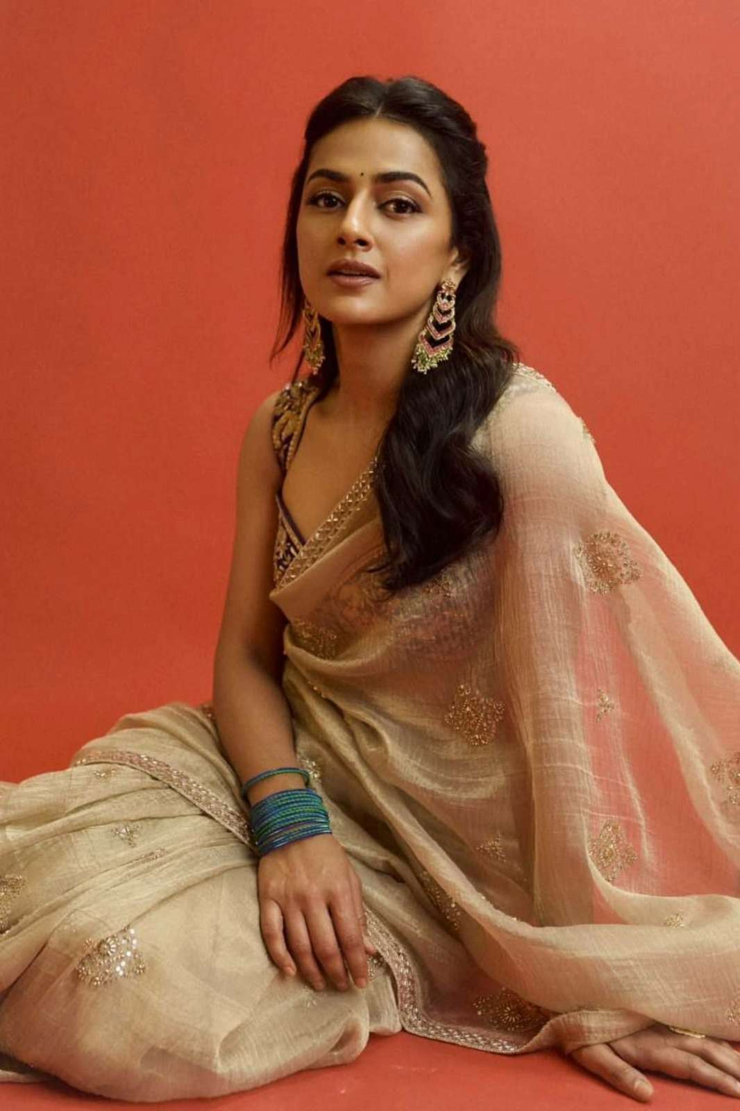 Shri Balaji Emporium 20329 Cruncy Silk Fabric Beautiful sequins and dori embroidered Saree 