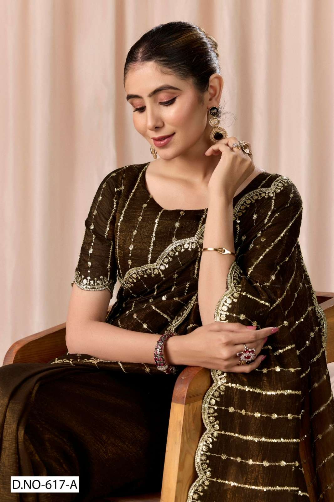 Shri Balaji Emporium DF 617 & 617A  Sequence Worked Wedding Wear Saree Collection