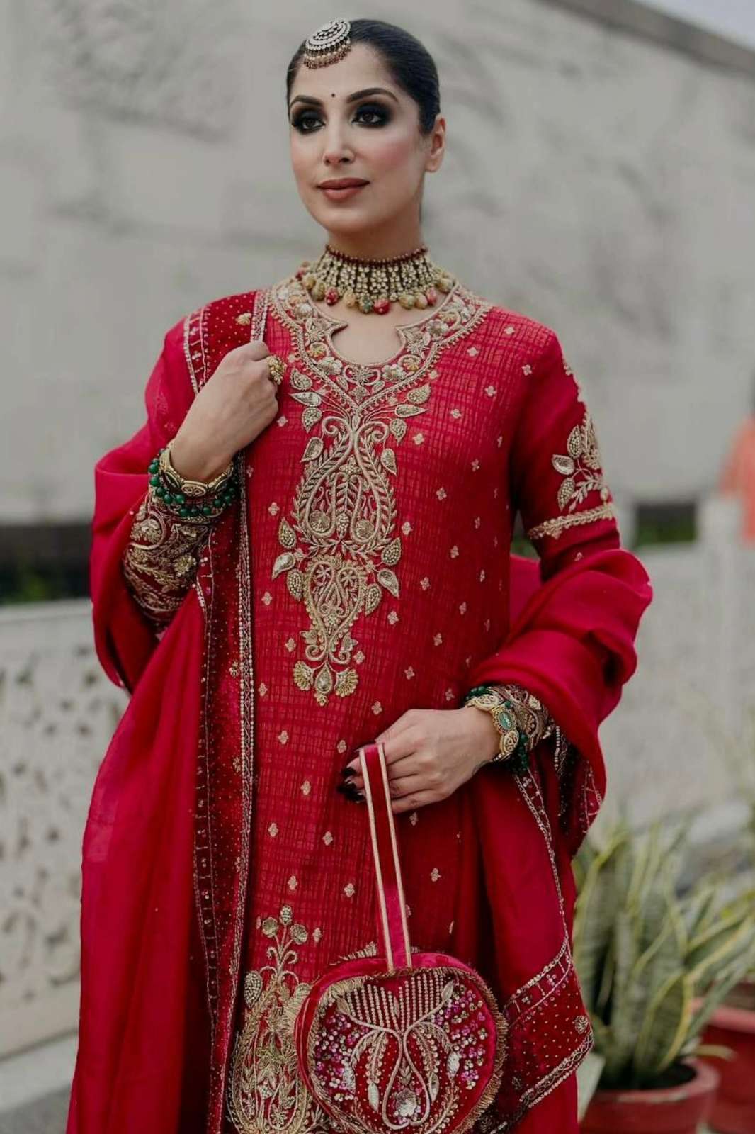 Shri Balaji Emporium DV 25442 Cruncy Silk Fabric Beautiful sequins embroidered Suit