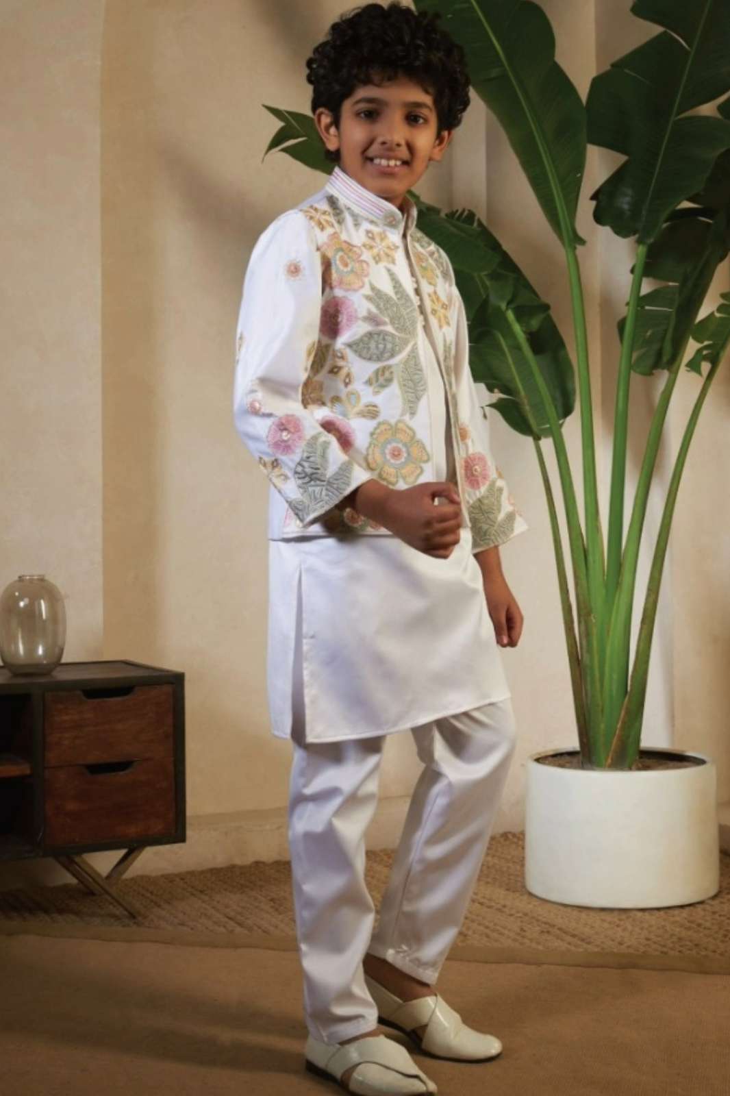 Shri Balaji Emporium LITTLE CARNIVAL SATIN SILK Kurta Payjama Kids Wear