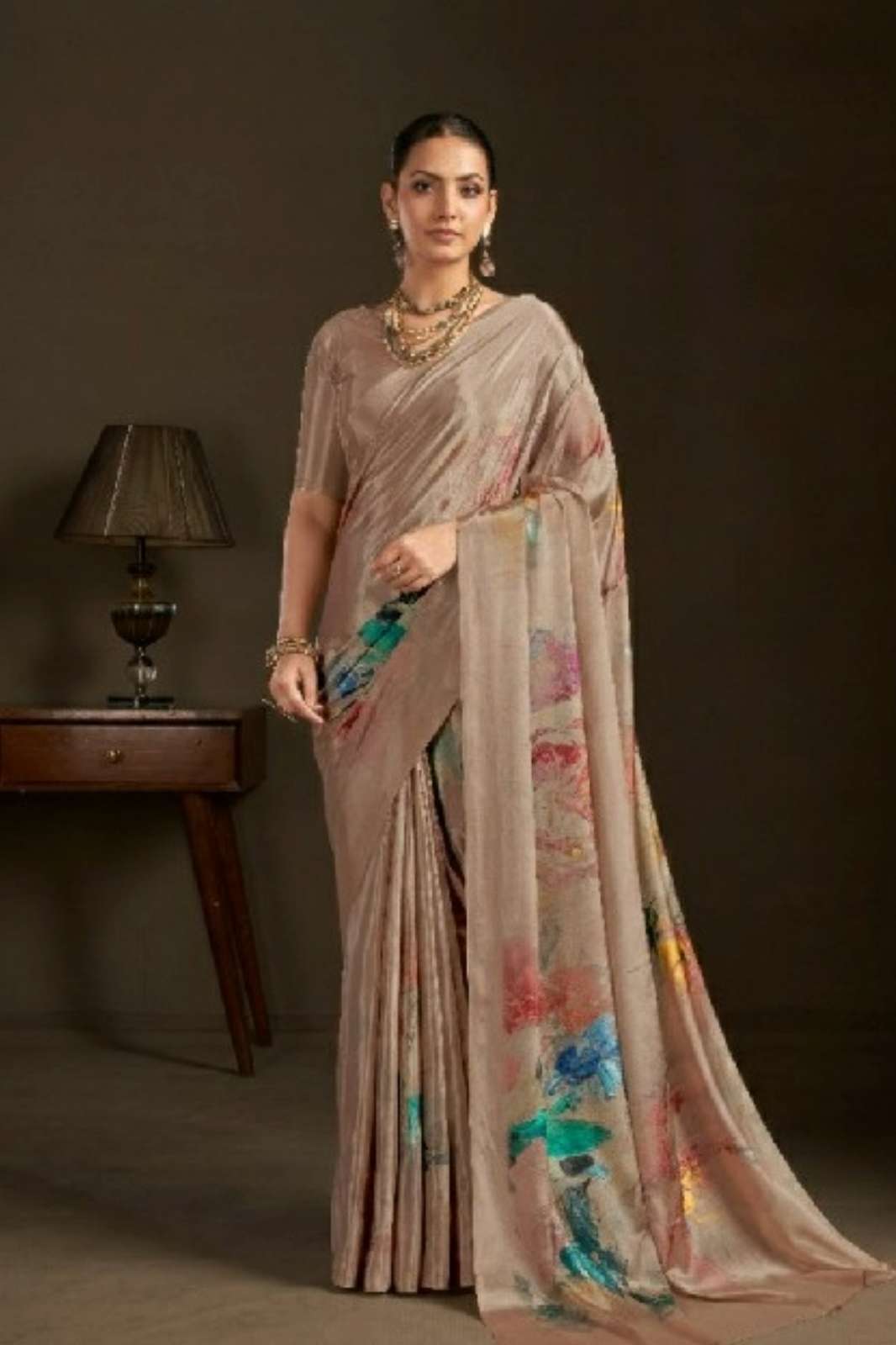 Shri Balaji Emporium SL Hiso6 to Hiso16 READY TO WEAR CREPE SILK SAREE 