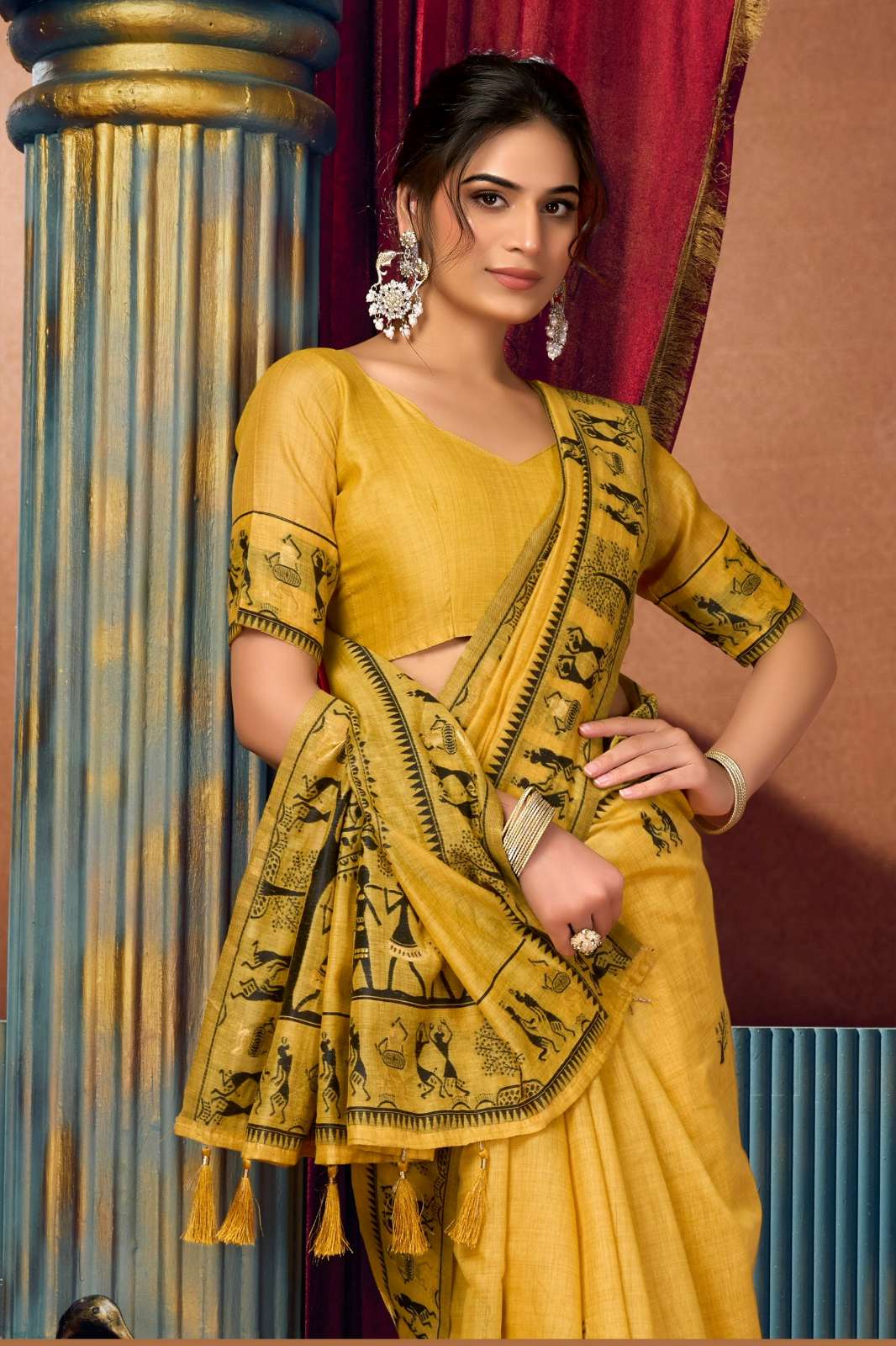 Shri Balaji Emporium SOWMYA VOL 2 Modal worli work Saree Collection 