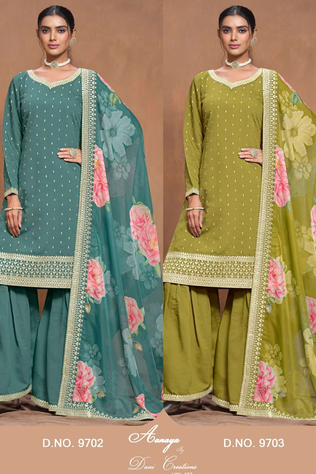 TWISHA AANAYA VOL 197 ROMAN SILK SUIT COLLECTION 