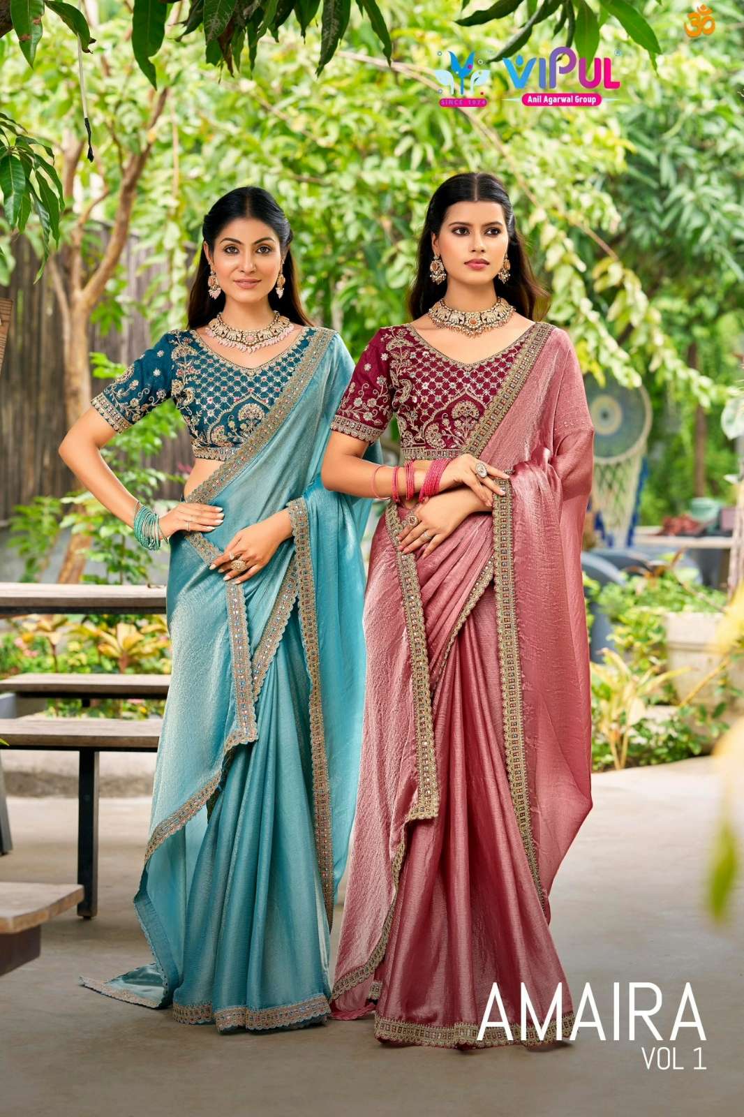 Vipul  AMAIRA VOL 1 Stunning Festive Wear Chiffon Saree Collection