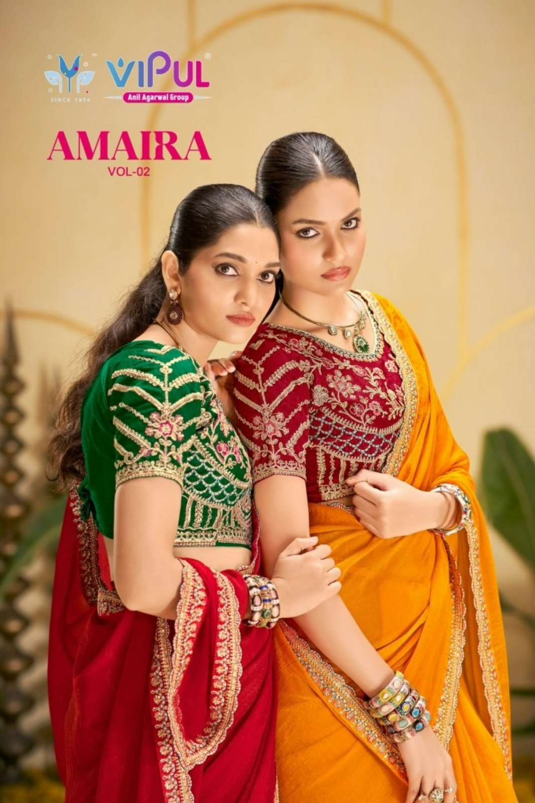 Vipul  AMAIRA VOL 2 Stunning Festive Wear Chiffon Saree Collection