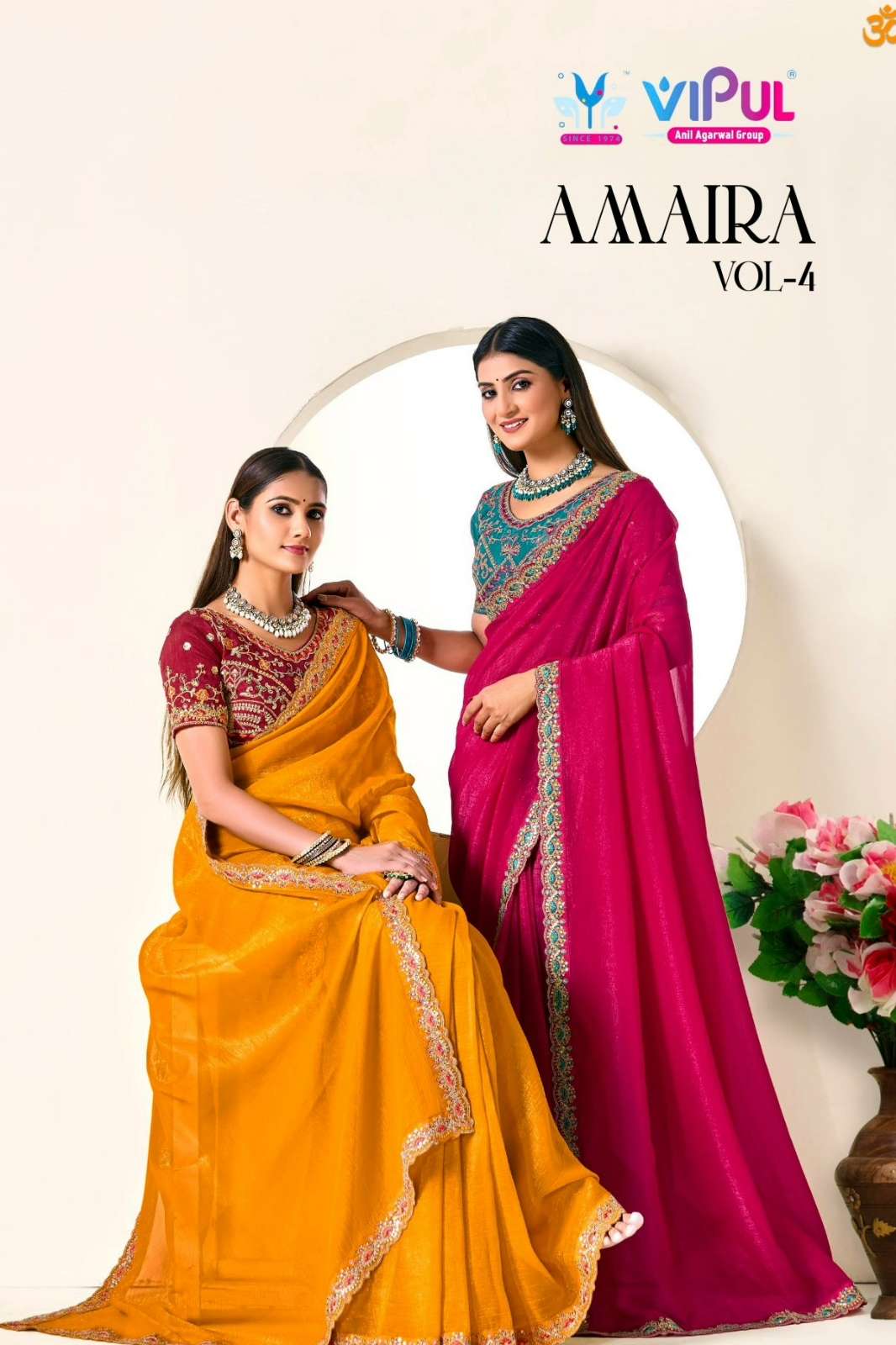 Vipul  AMAIRA VOL 4 Stunning Festive Wear Chiffon Saree Collection