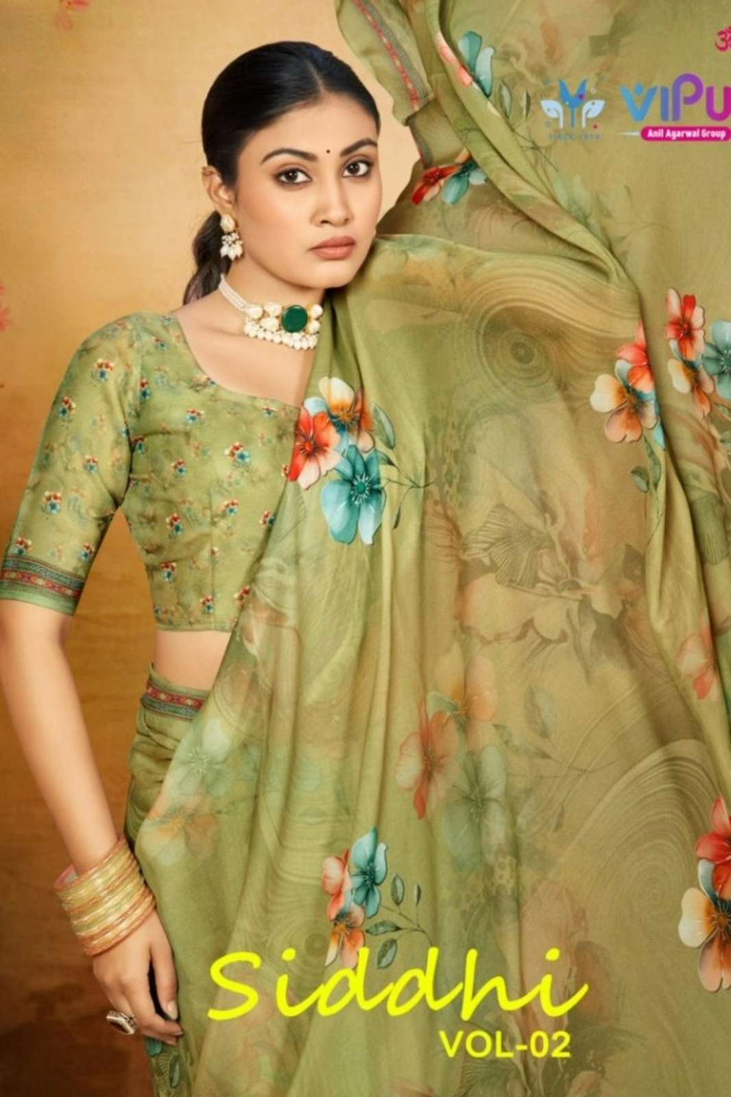Vipul SIDDHI VOL 02 FANCY FABRIC PRINTED SAREE COLLECTION
