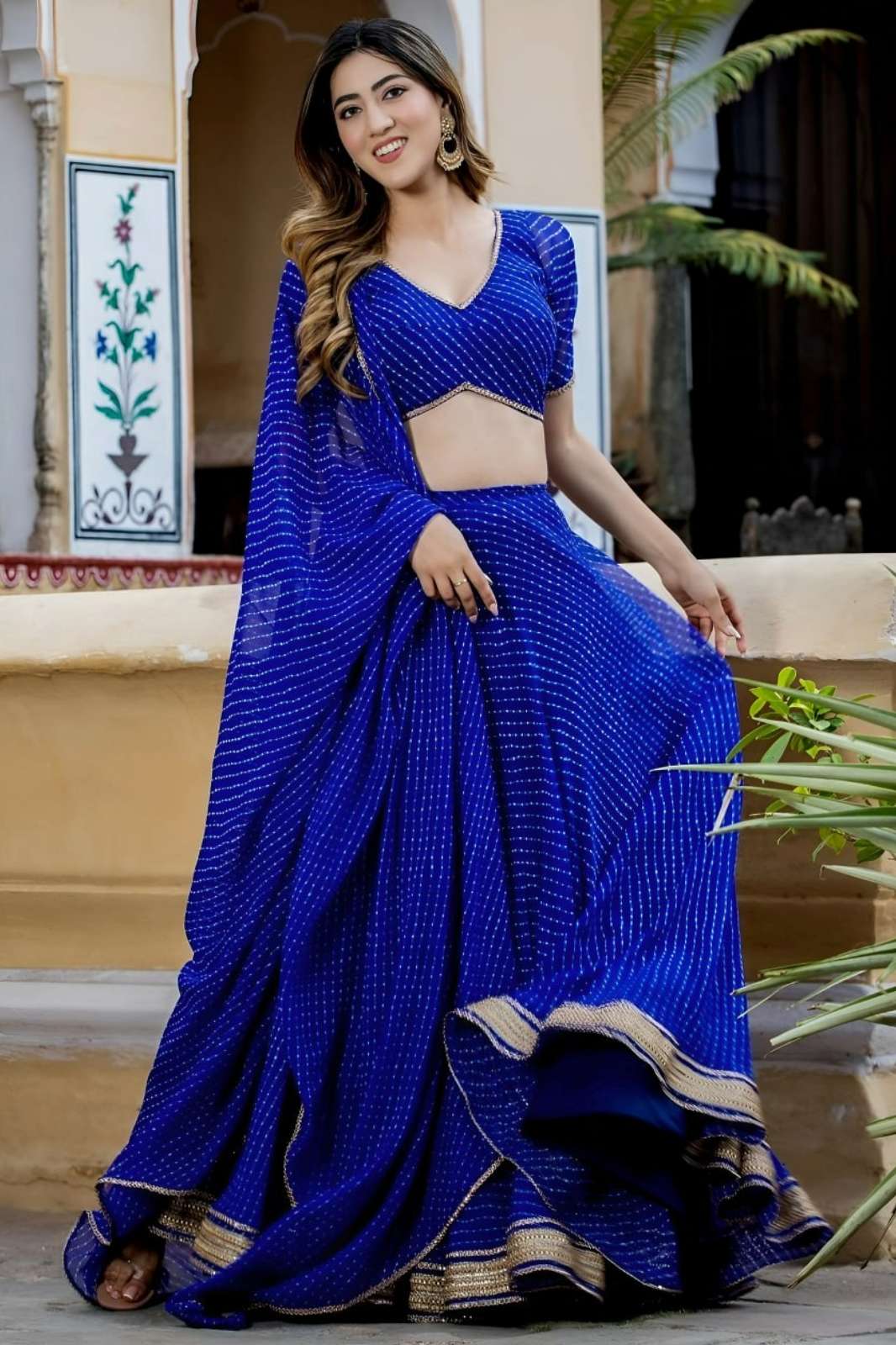 ZEEL 15049 Blue Sequins Embroidery Work Party wear Lehenga 