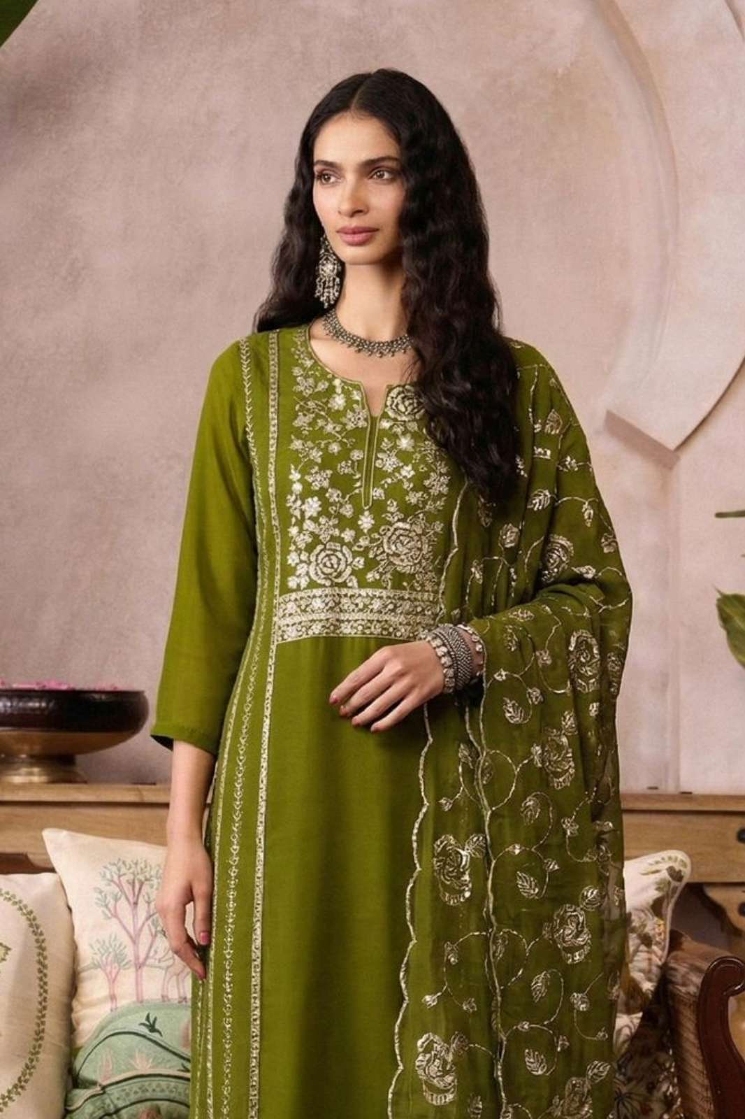 ALIZEH SERIES 7085 TO 7088  Pure Organza fabric suit collection