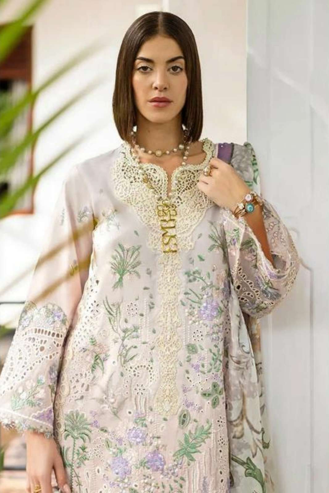 Deepsy ESMEL LUXURY LAWN Pure Cotton with hand Embroidered Suit Collection