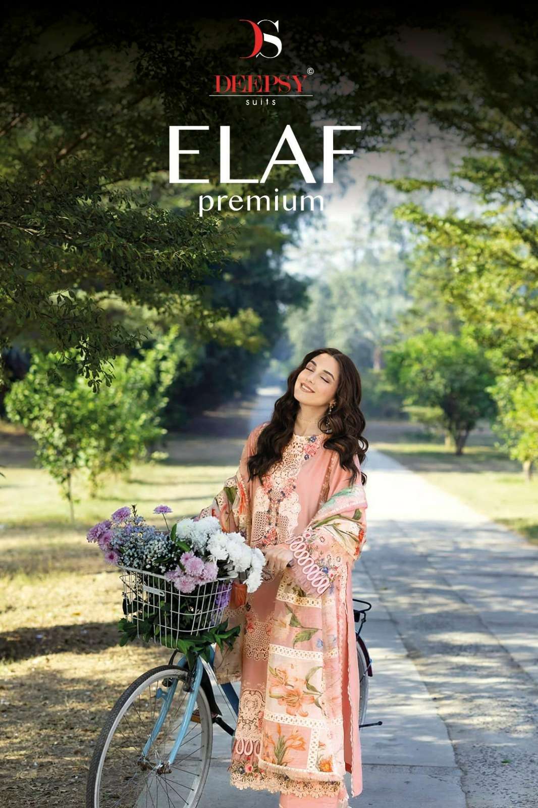 Deepsy Suits ELAF Premium Luxury Lawn Pure cotton with heavy self Embroidered Suit Collection