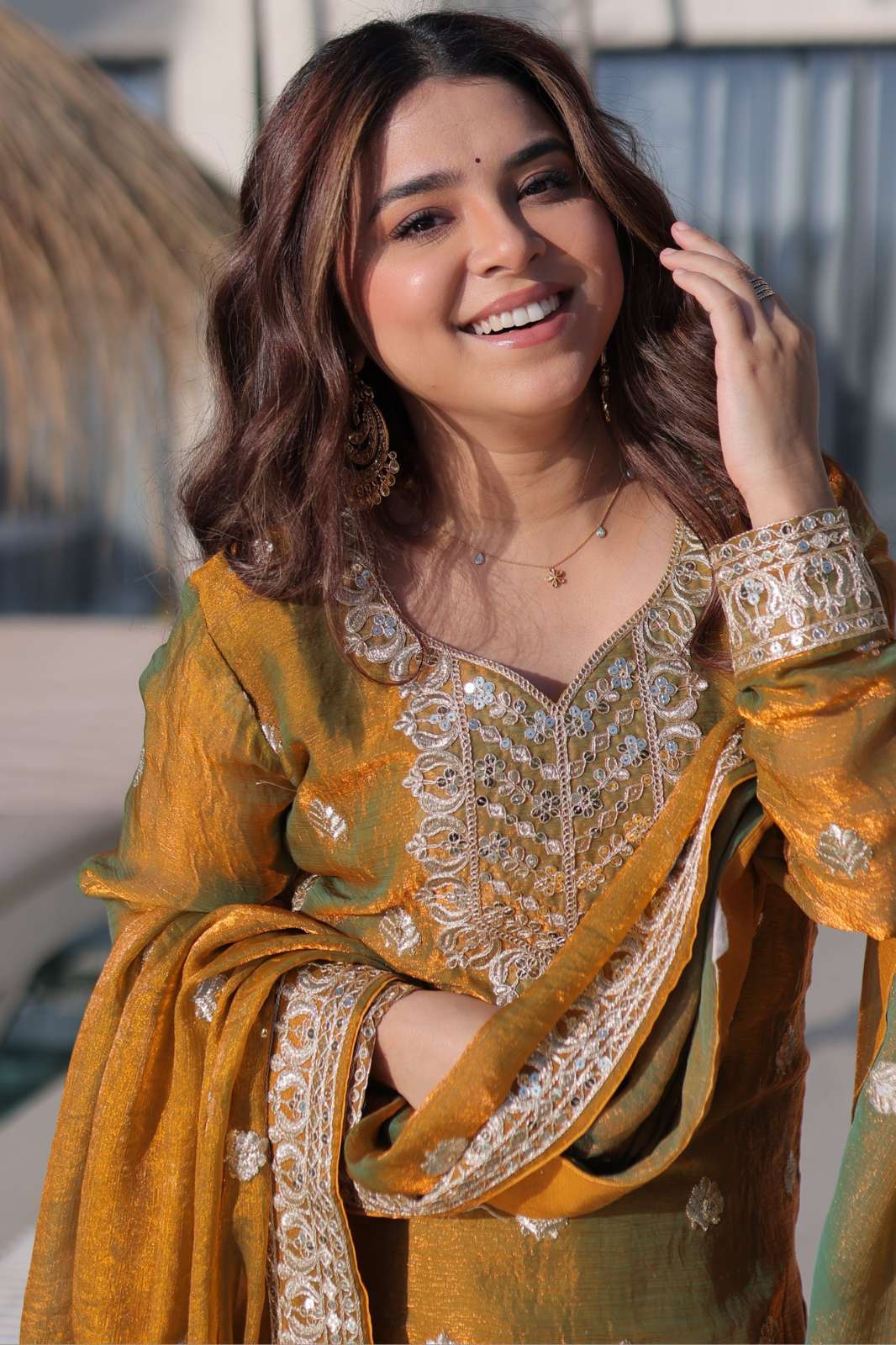 Fashionbazar365 LW 9327 Fendi Chiffon Designer Salwar Suit Set