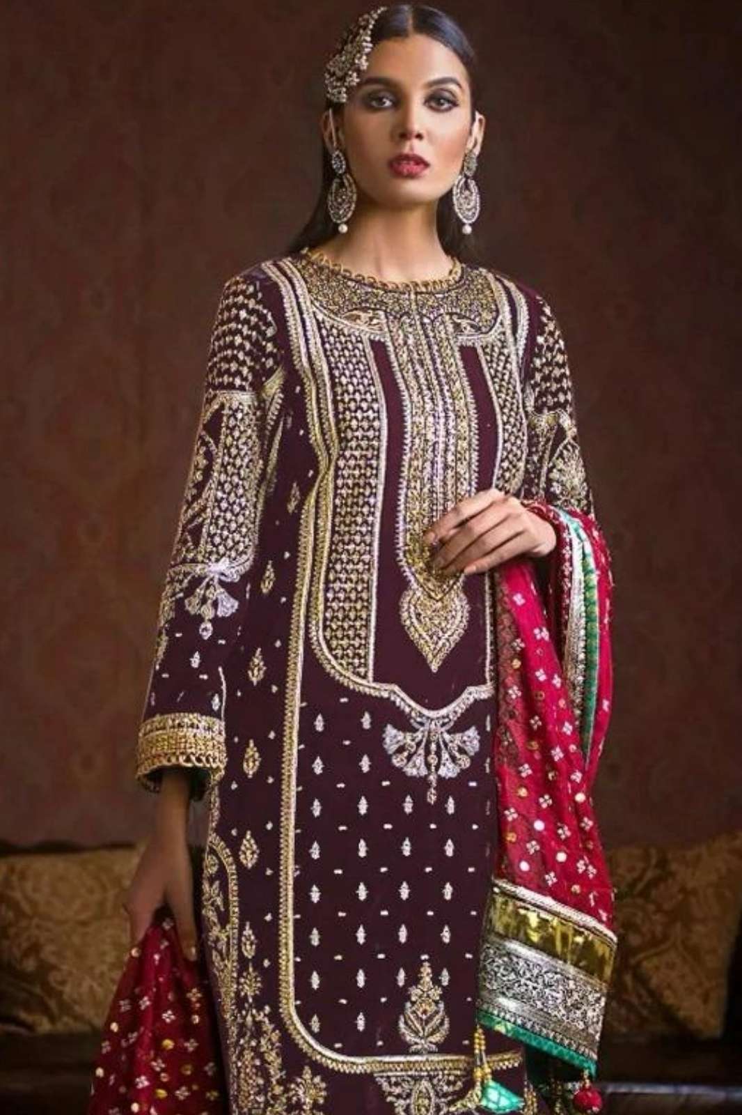 FEPIC ROSEMEENV 17032 VELVET EMBROIDERED PAKISTANI SUIT