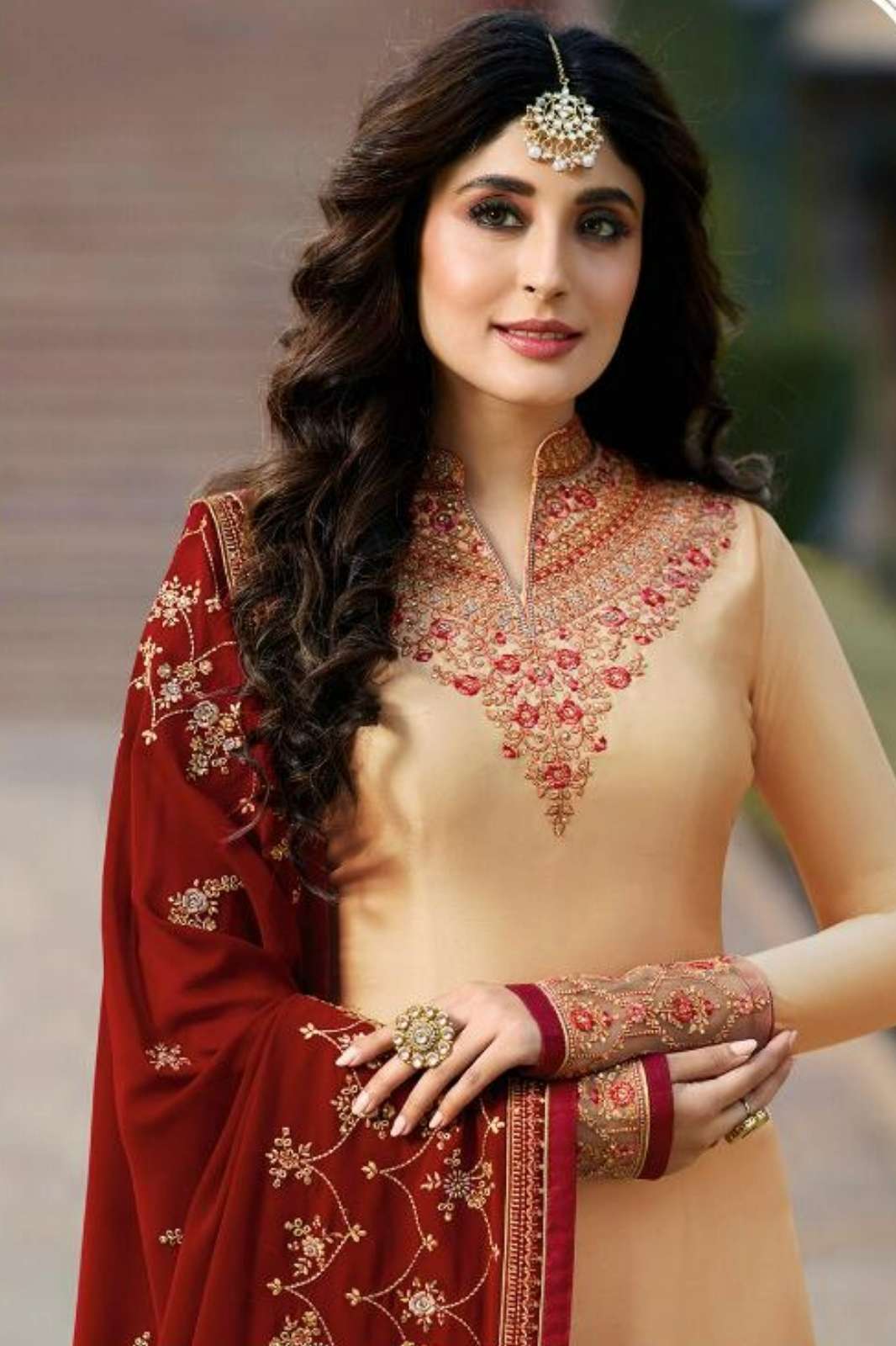 FIONA PRESENTS KRITIKA HEAVY DUPATTA VOL 2 SATIN GEORGETTE PARTY WEAR SUIT 