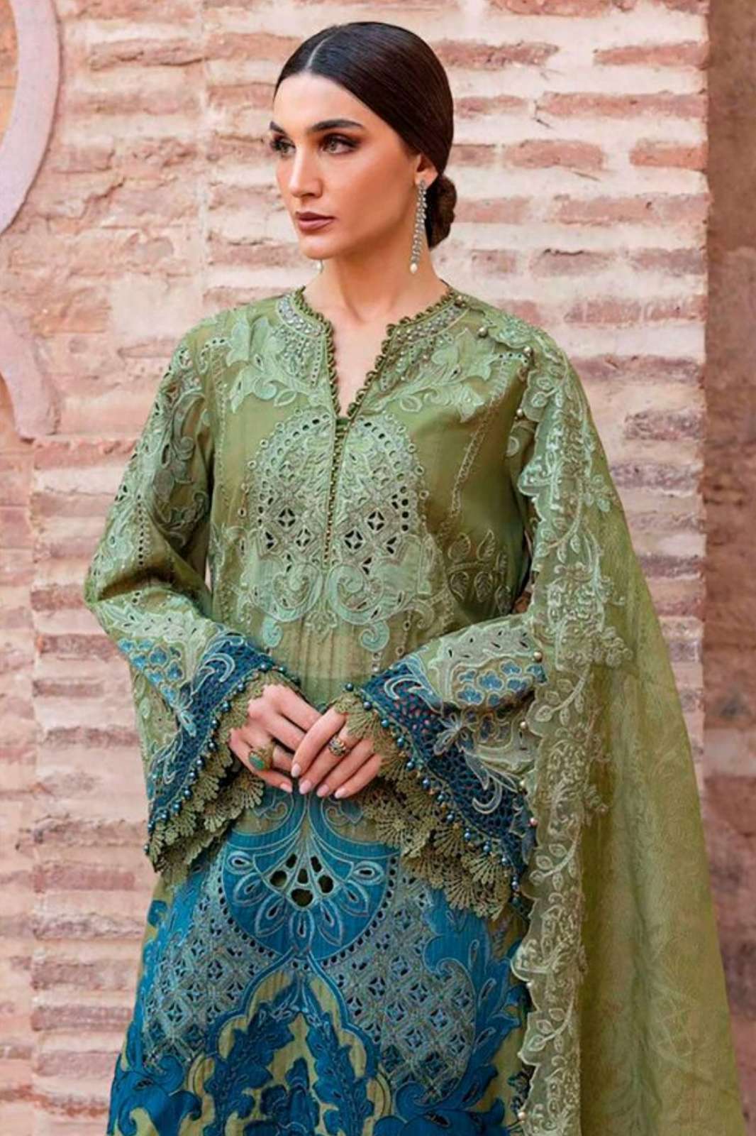 FLORENT 1054 ABCD Pure cotton with heavy self embroidery work suit collection