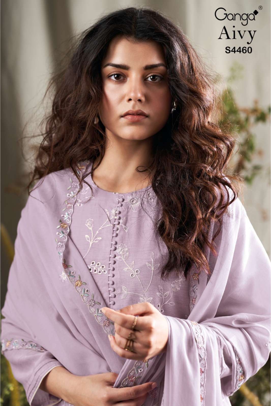 GANGA AIVY S4460 PREMIUM PURE BANARASI MUL DESIGNER SALWAR SUIT