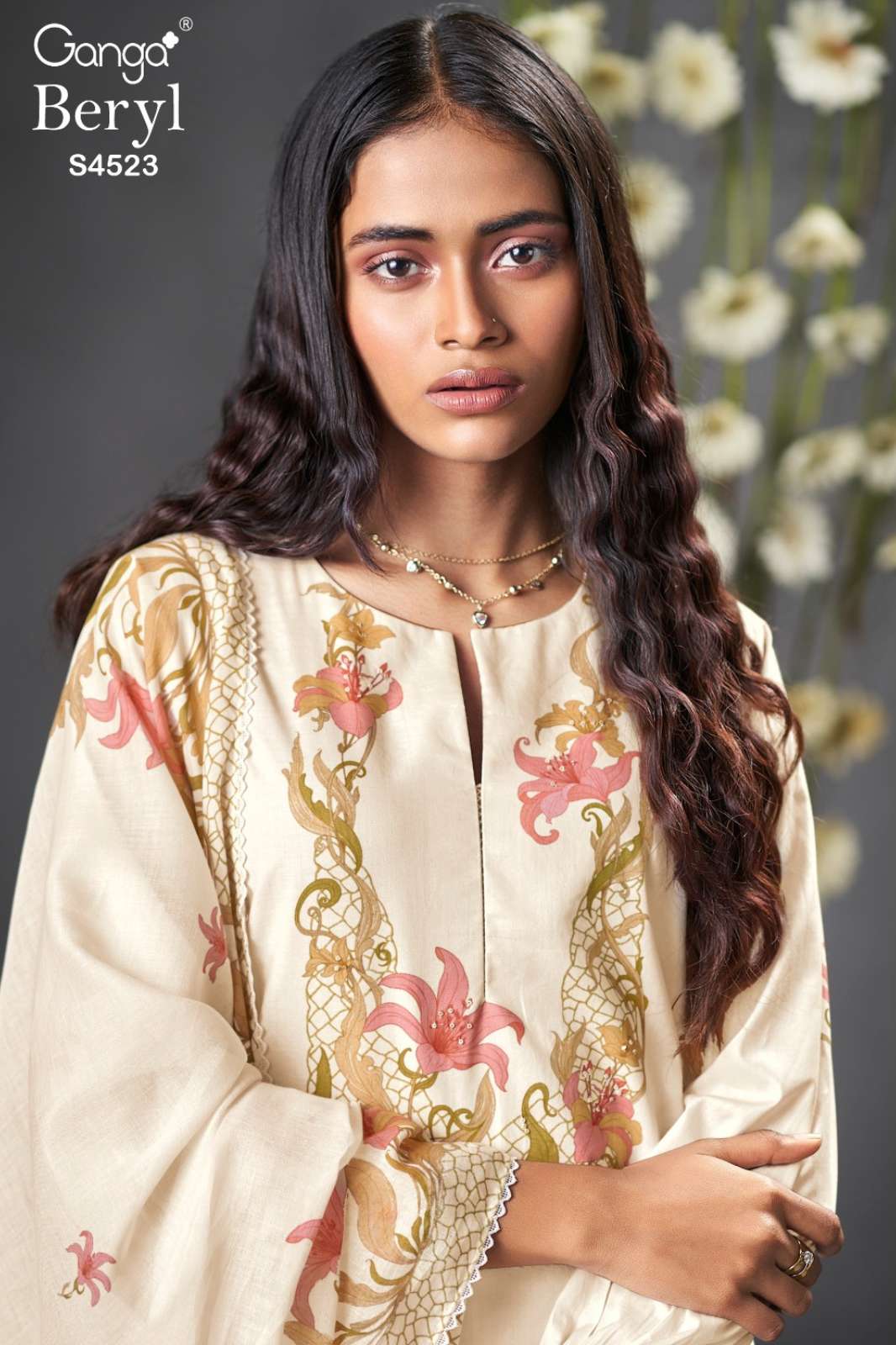 GANGA BERYL 4523 PREMIUM COTTON PRINTED SALWAR SUIT