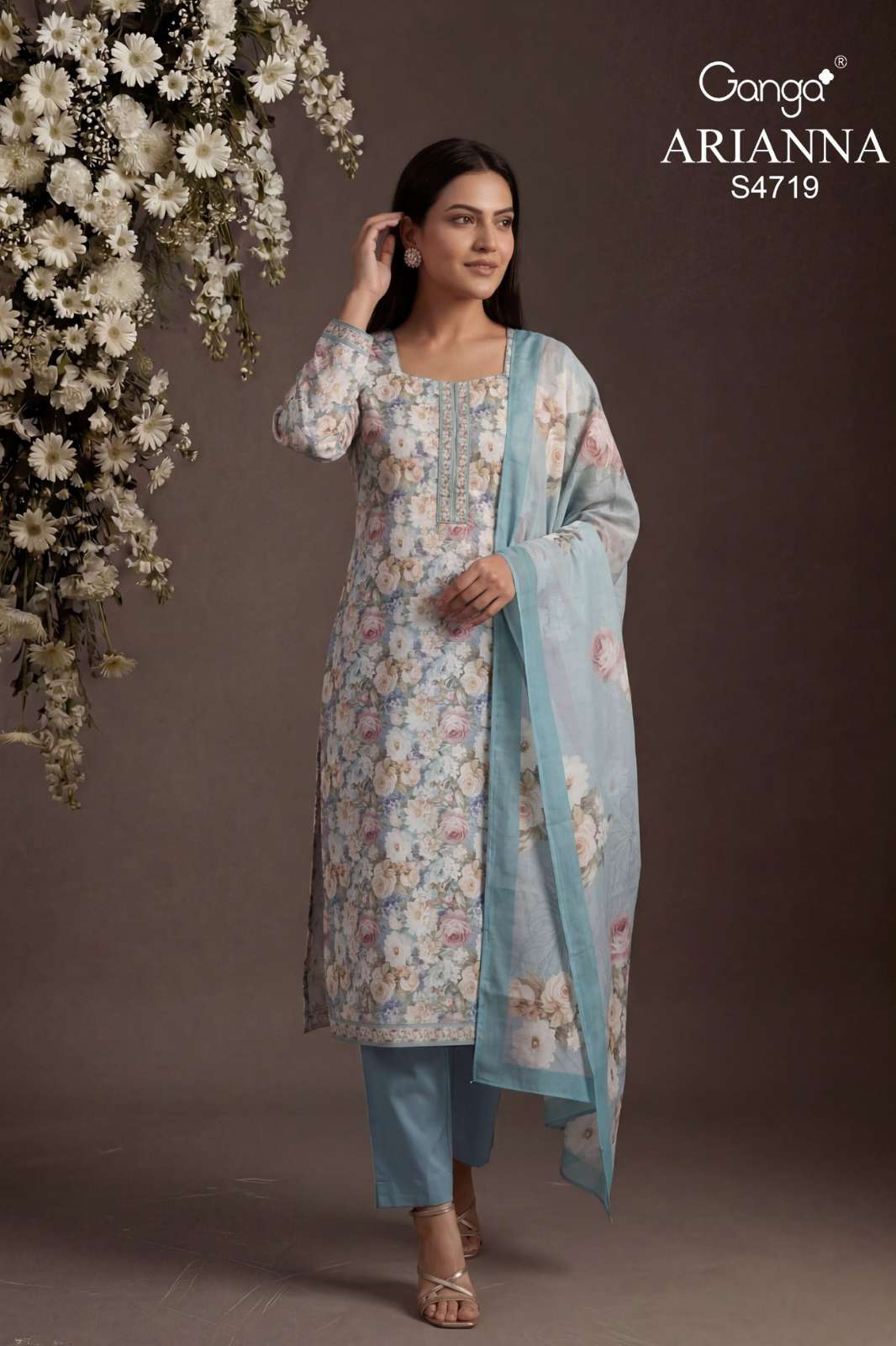 GANGA Arianna 4719 PREMIUM COTTON PRINTED DESIGNER SALWAR SUIT