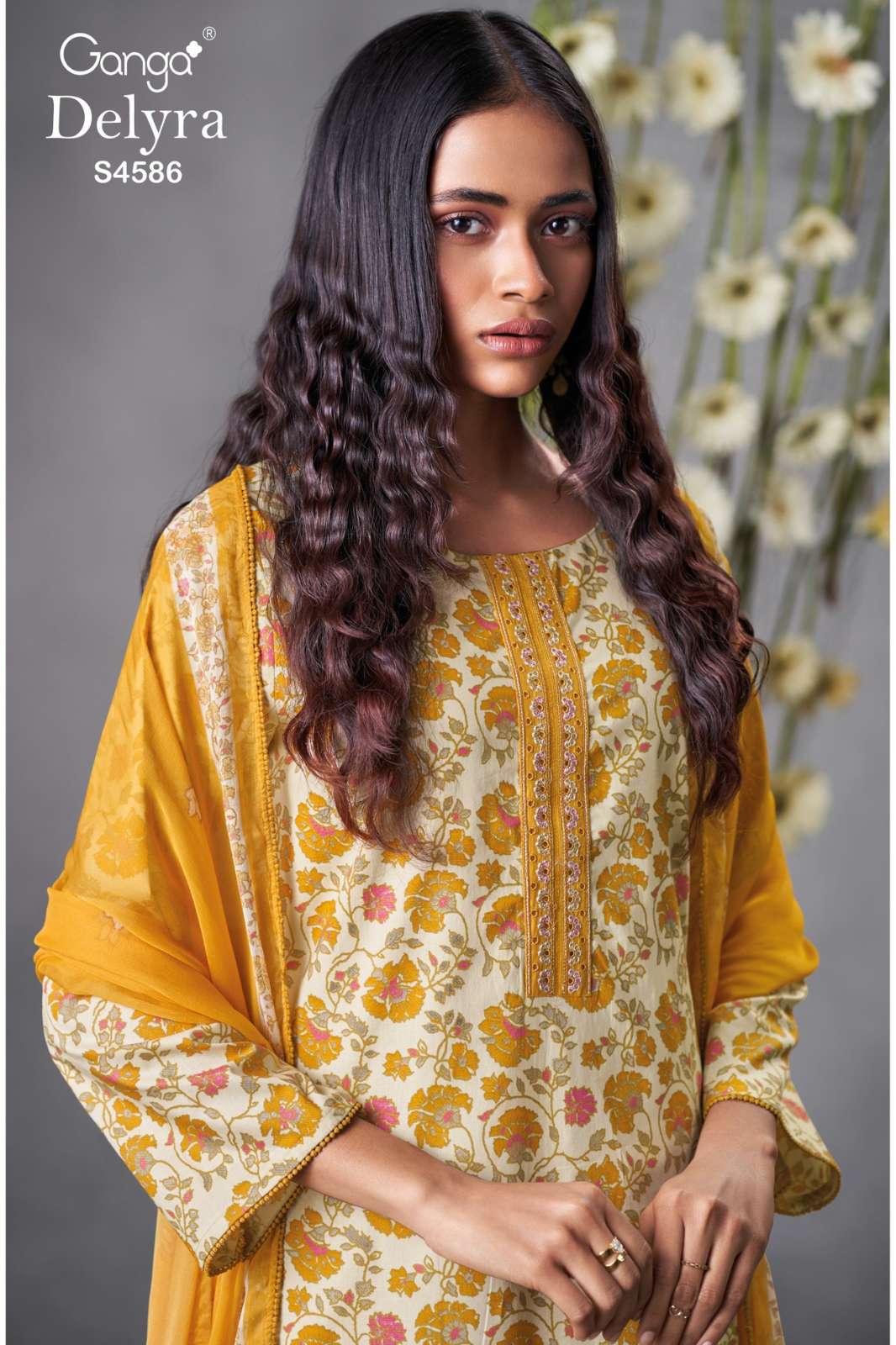 GANGA DELYRA S4586 PREMIUM COTTON PRINTED SALWAR SUIT