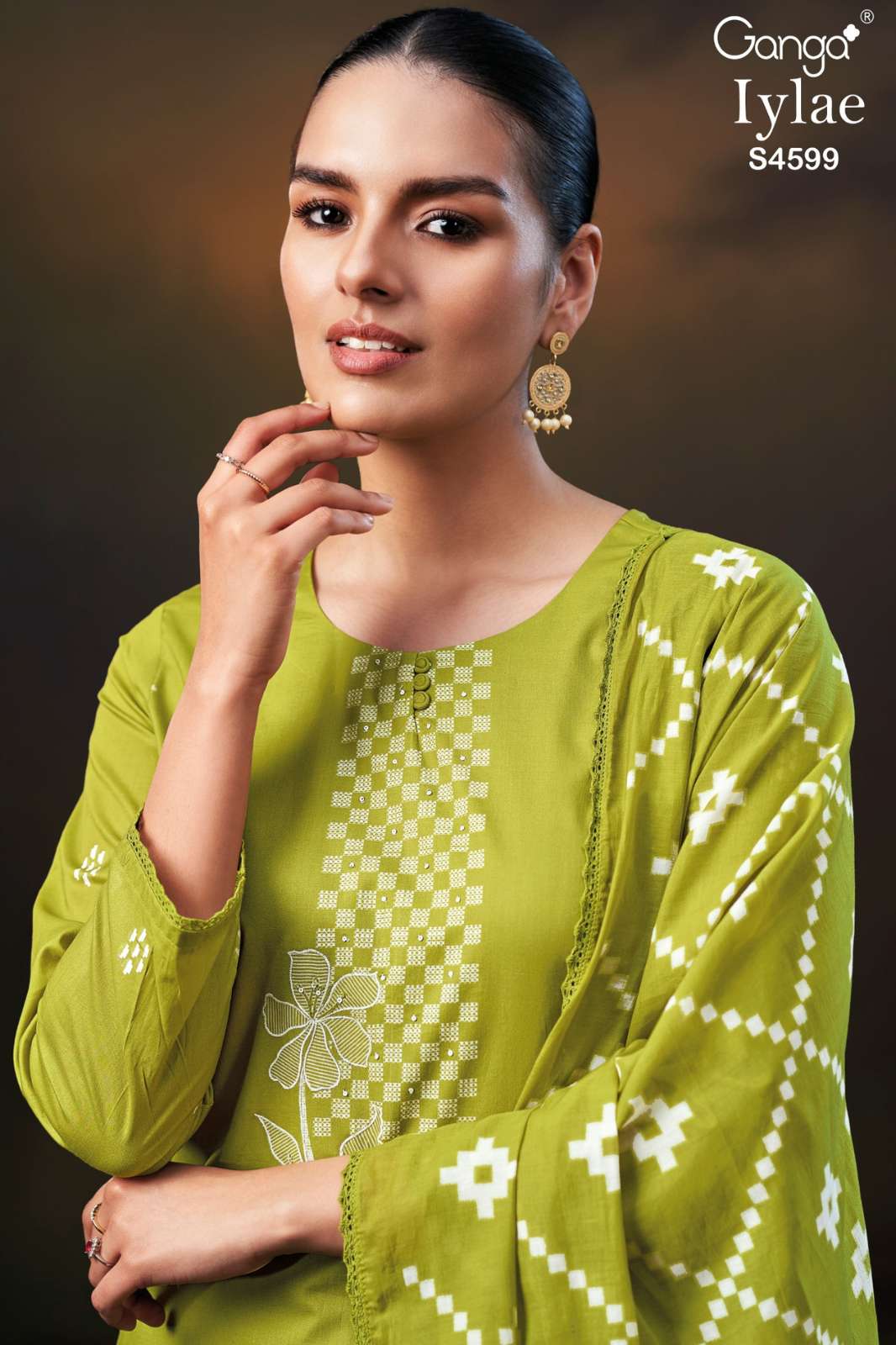 GANGA Iylae S4599 PREMIUM COTTON PRINTED DESIGNER SALWAR SUIT