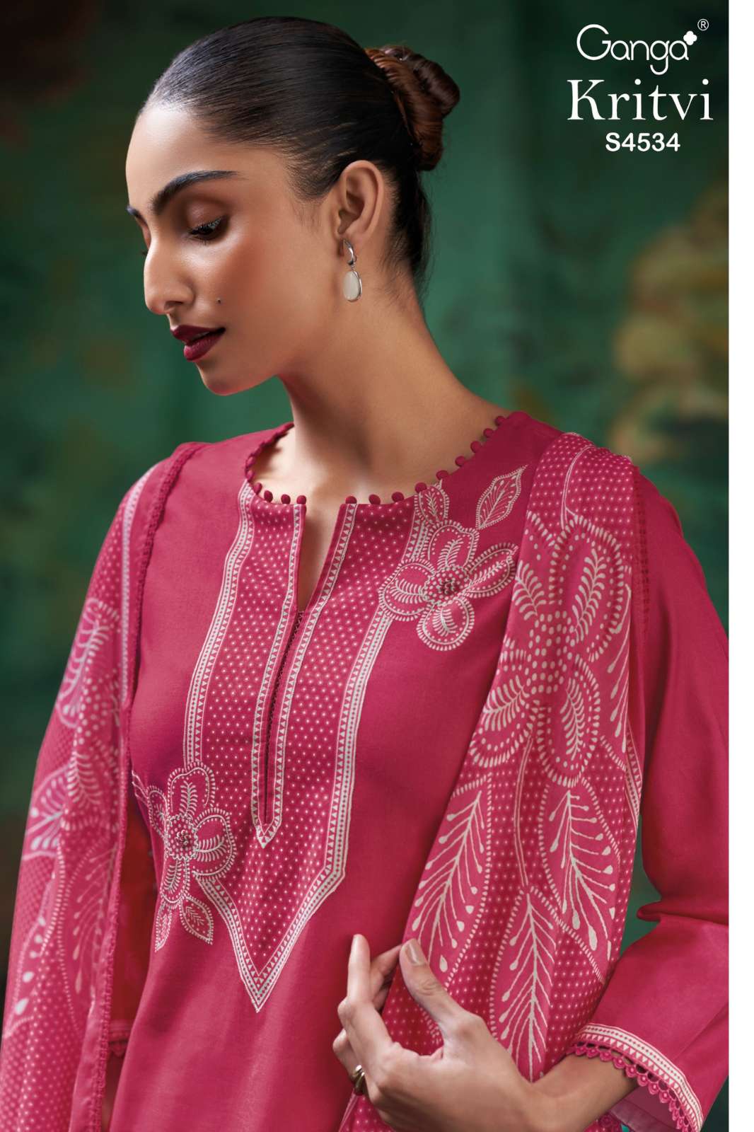 GANGA Kritvi S4534 PREMIUM COTTON HAND EMBROIDERY SALWAR SUIT