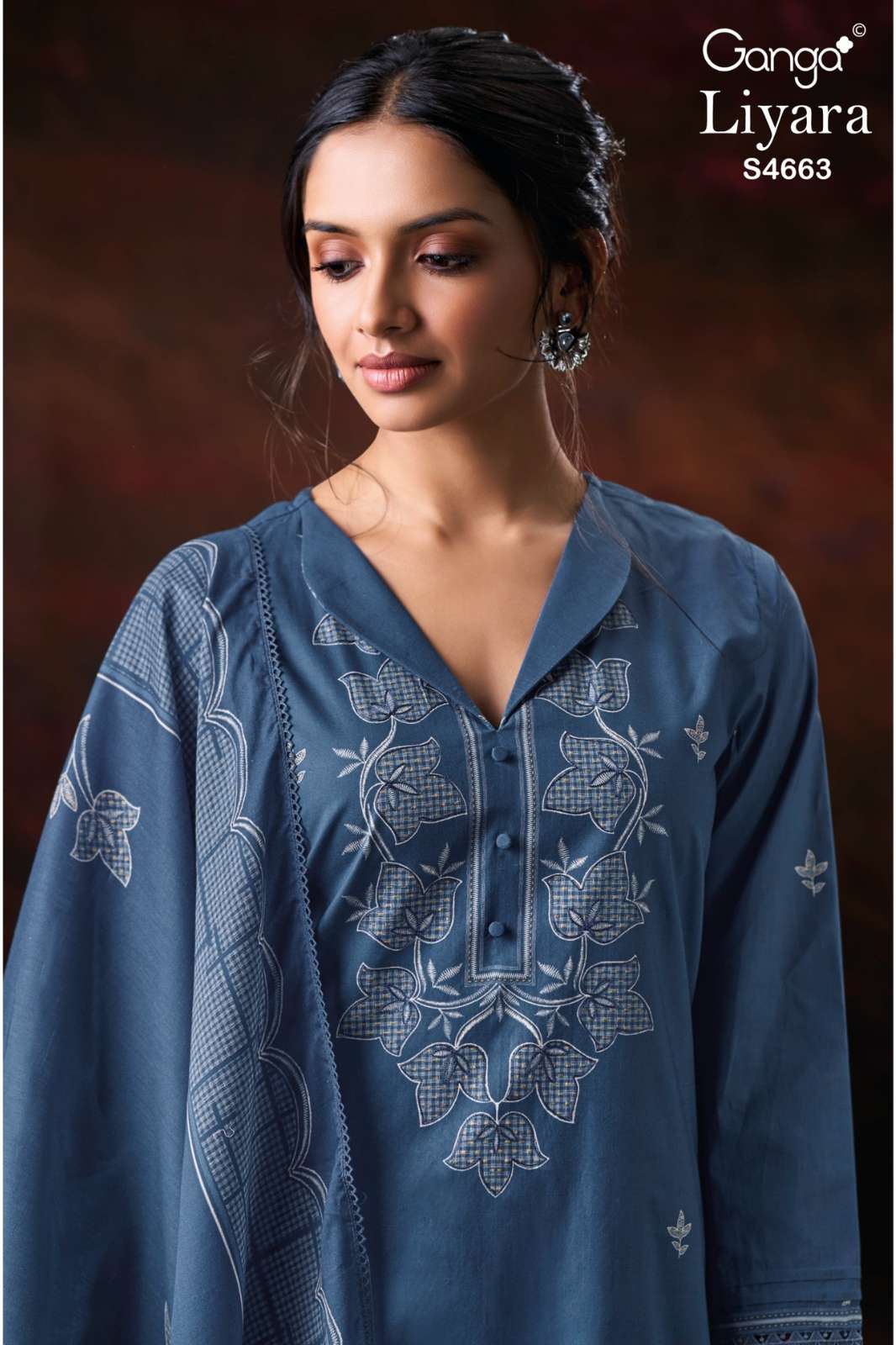 GANGA Liyara S4663 PREMIUM COTTON PRINTED DESIGNER SALWAR SUIT