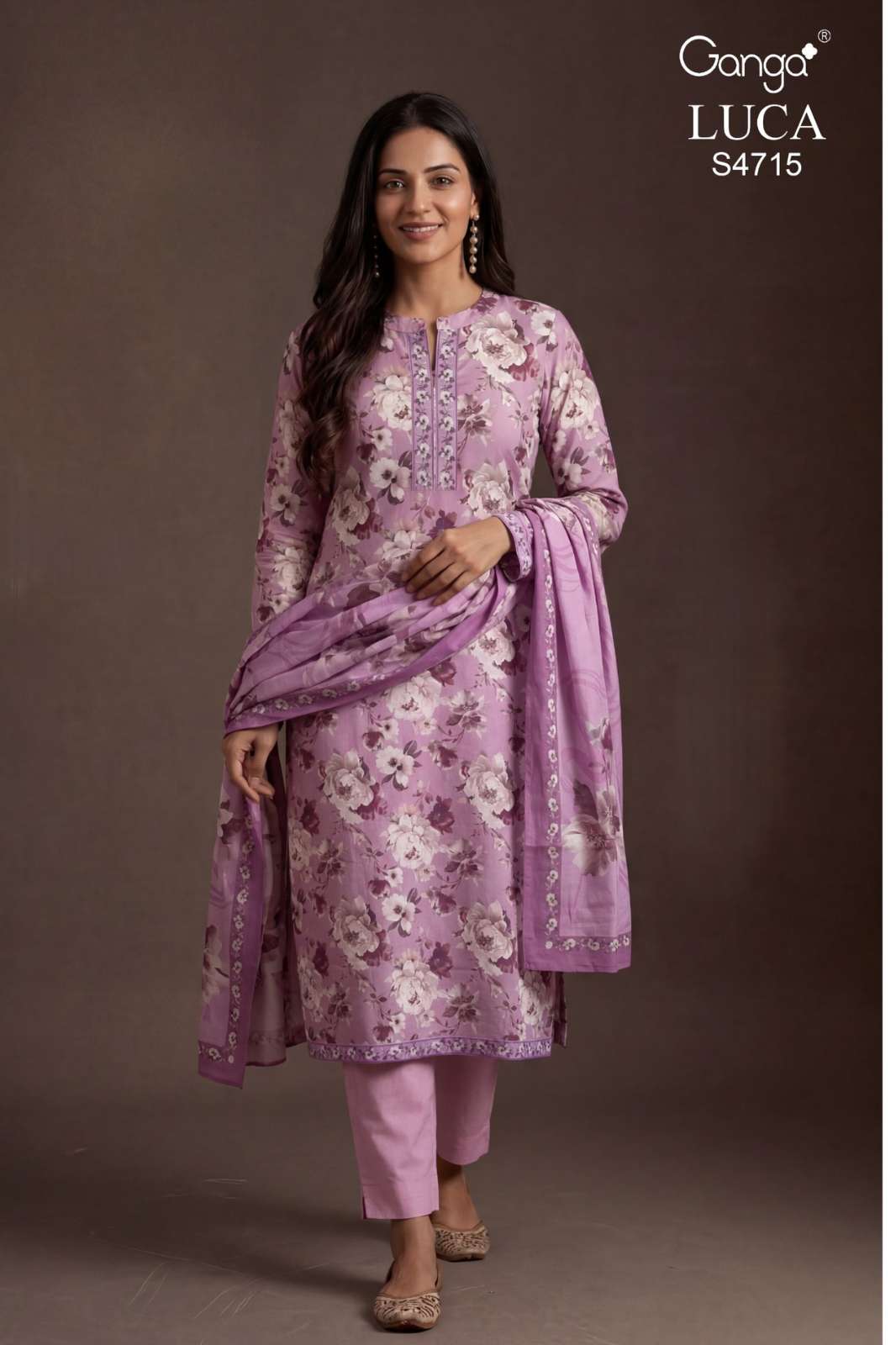 GANGA LUCA S4715 PREMIUM COTTON PRINTED DESIGNER SALWAR SUIT