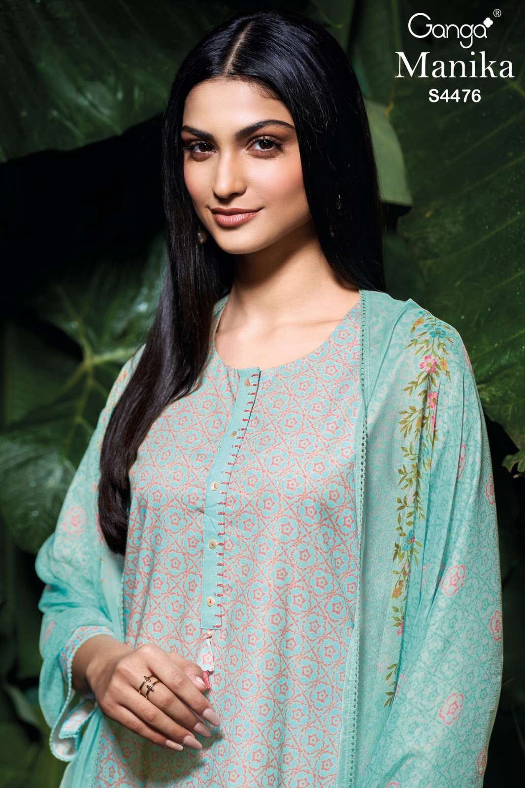 GANGA MANIKA S4476 PREMIUM COTTON PRINTED DESIGNER SALWAR SUIT