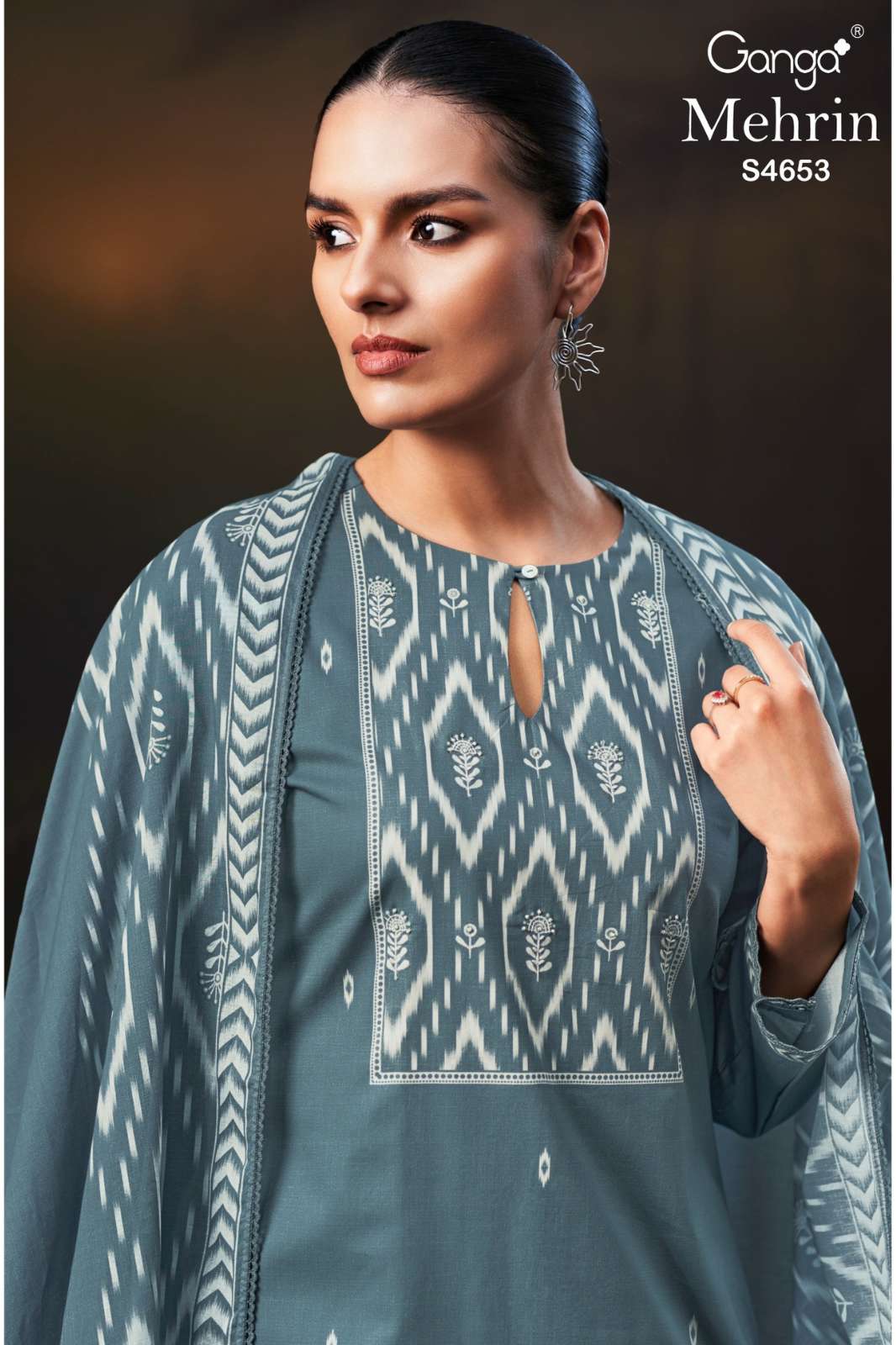 GANGA Mehrin S4653 PREMIUM COTTON PRINTED DESIGNER SALWAR SUIT