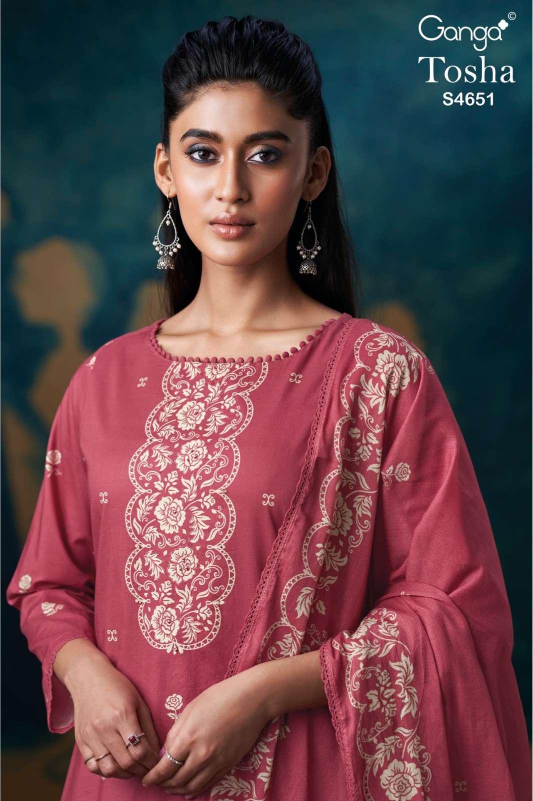 GANGA Tosha S4651 PREMIUM COTTON PRINTED DESIGNER SALWAR SUIT