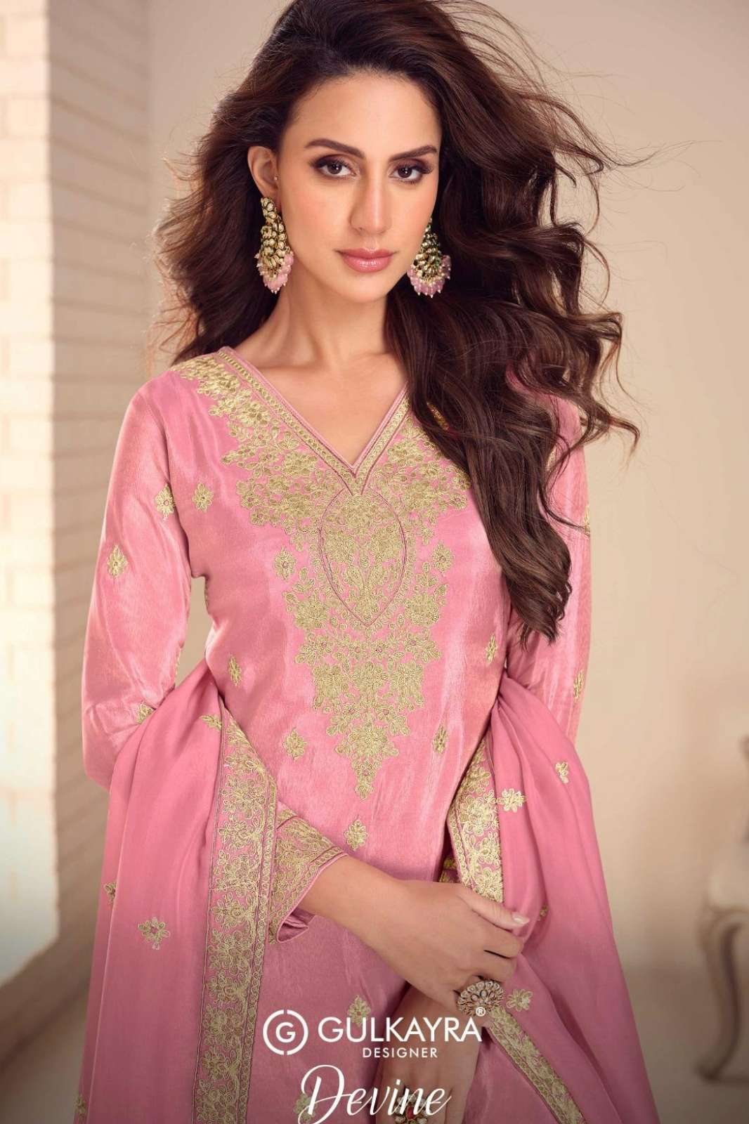 Gulkayra DEVINE Ready To Wear Simar Silk Embroidery Work Party wear suit